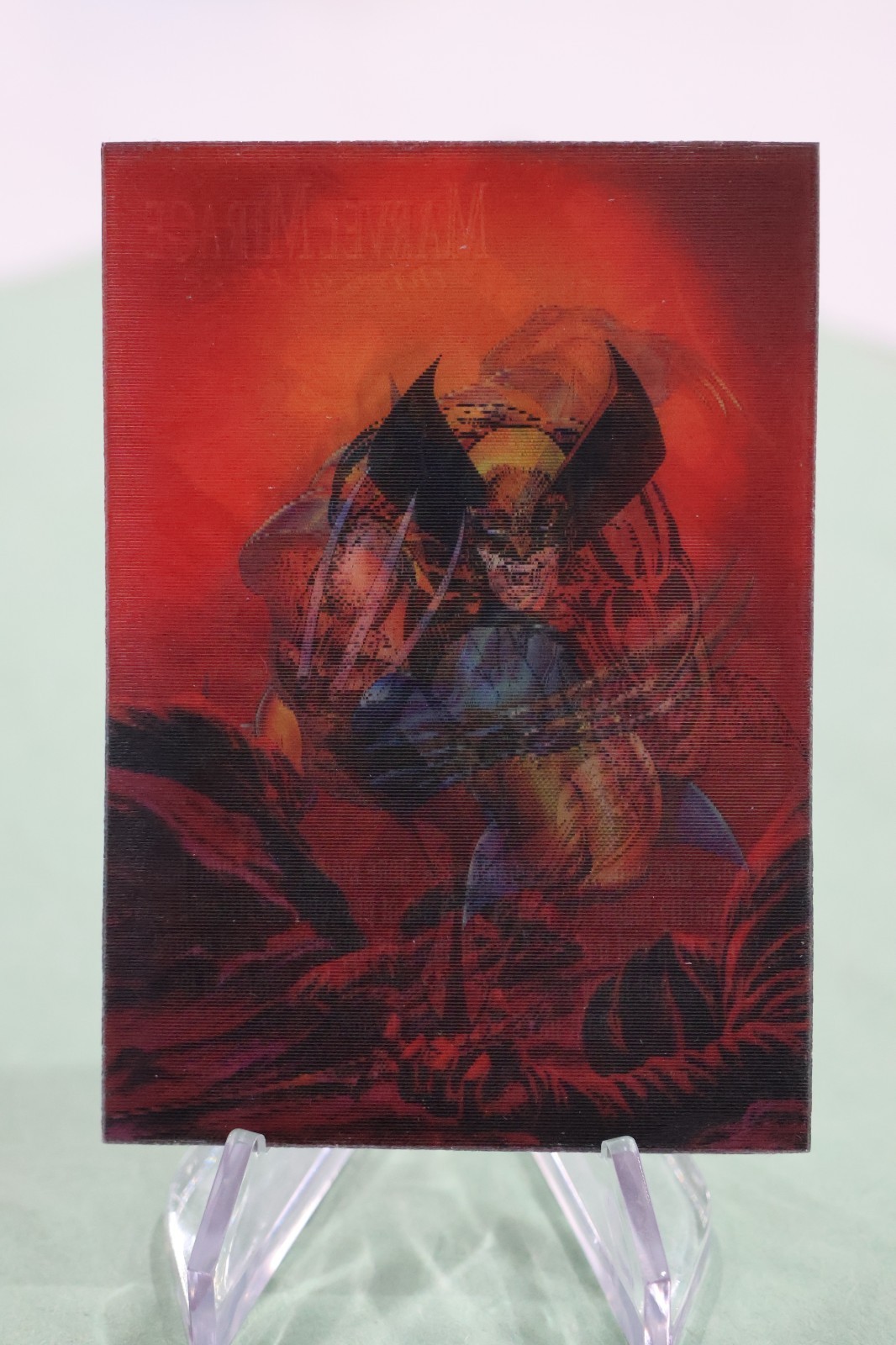 1996 Fleer Ultra X-Men Wolverine Insert Chase Mirage Card #3 1996 Fleer Ultra X-Men Wolverine Insert Chase Mirage Card #3