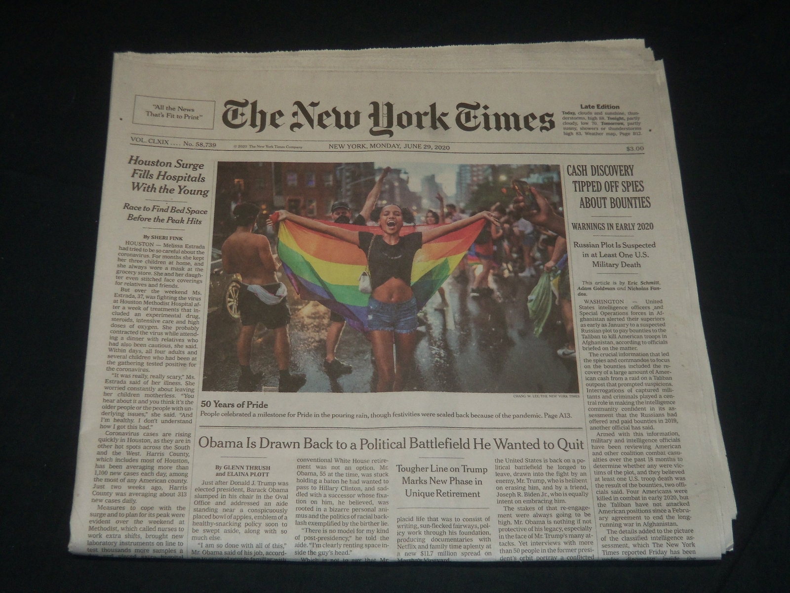 2020 JUNE 29 NEW YORK TIMES - HOUSTON SURGE FILLS HOSPITALS WITH THE YOUNG 2020 JUNE 29 NEW YORK TIMES - HOUSTON SURGE FILLS HOSPITALS WITH THE YOUNG