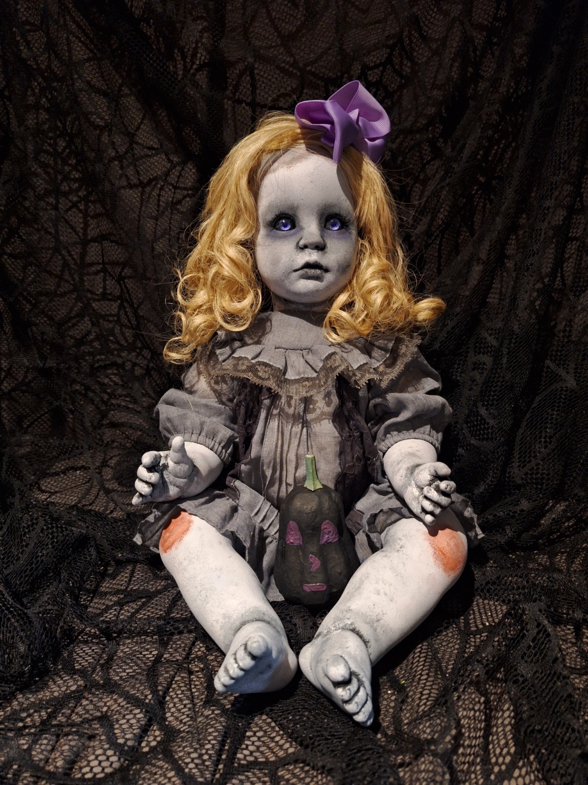 OOAK Creepy Doll 20 In Tall Halloween Prop Handmade OOAK Creepy Doll 20 In Tall Halloween Prop Handmade