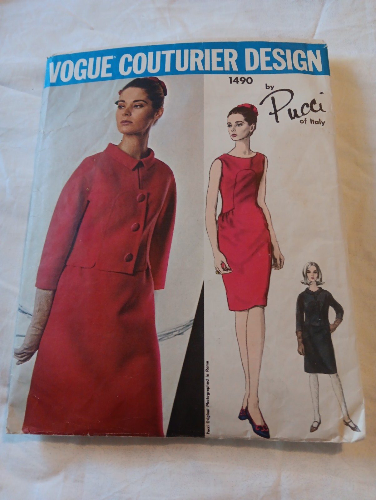 Vogue Couturier Design 1490 Pucci Dress & Jacket Cut Size 18 Sewing Pattern Read