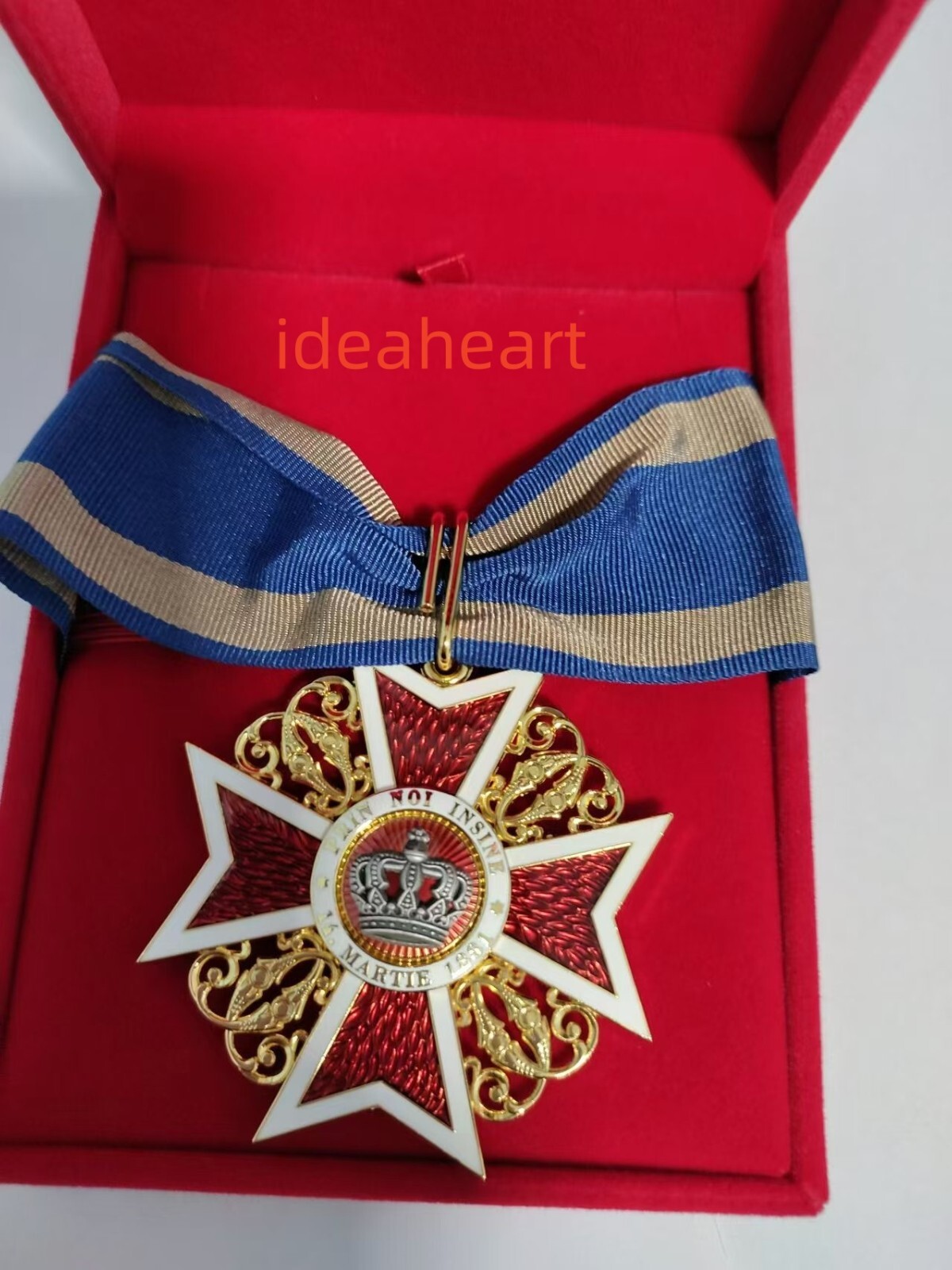 ROMANIA Medal Order of the CROWN of Romania COMMANDER with Box Reproduction