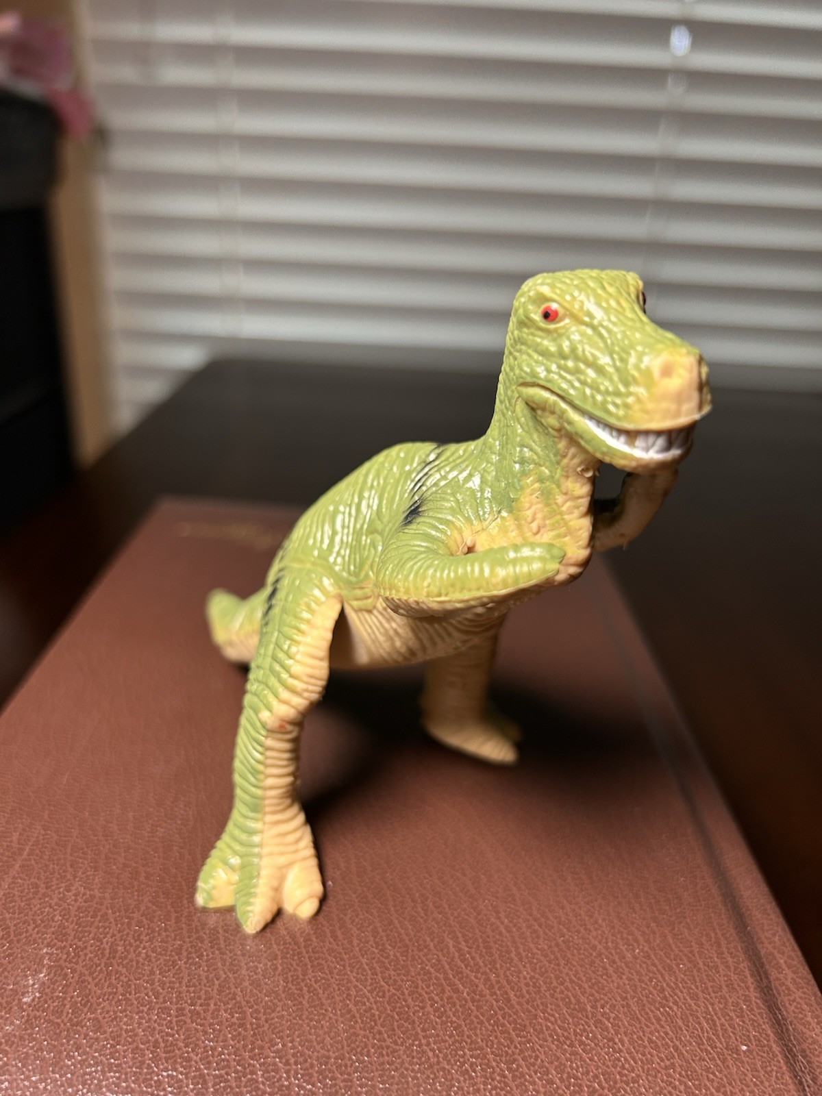 Vintage 1992 U.K.R.D. Tyrannosaurus Rex Dinosaur Figure Green Made in China