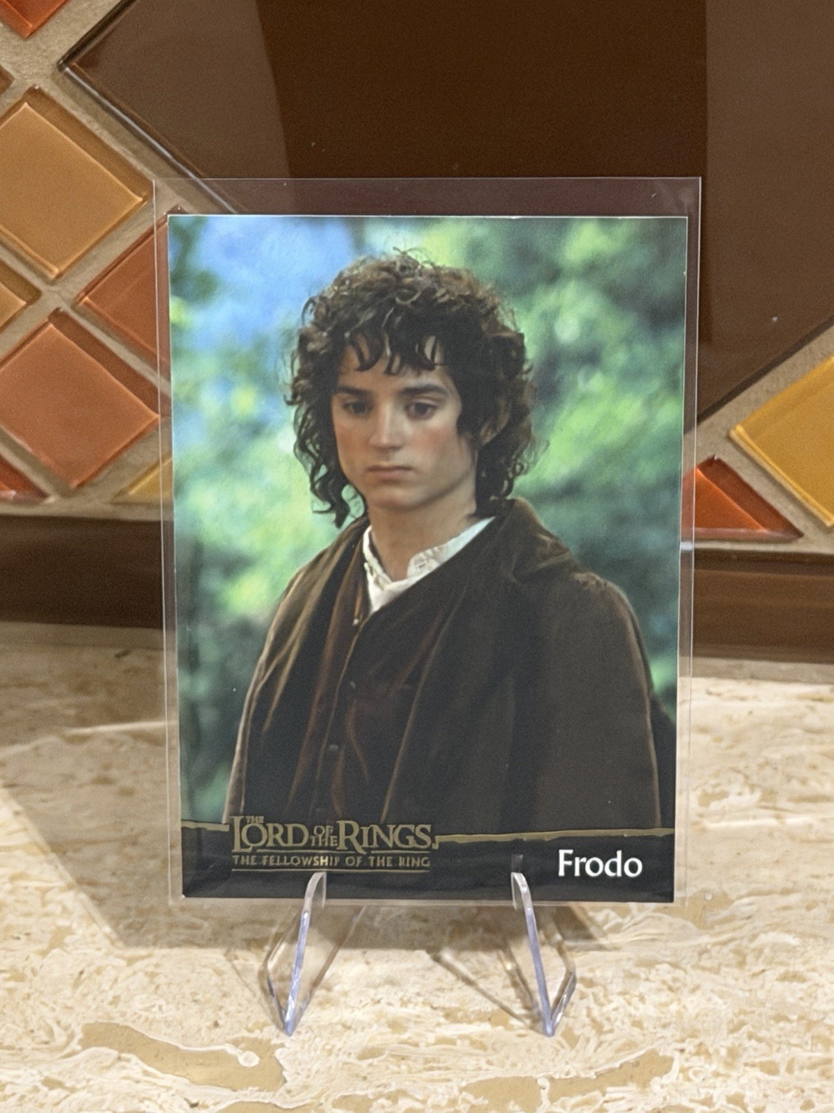 2001 Topps LOTR Fellowship Frodo Baggins #4 Rookie Card Elijah Wood