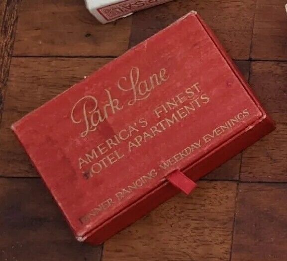 RaRe OLd AnTiQuE PARK LANE APARTMENTS POKER PLAYING CARDS VinTagE