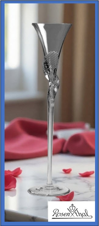 Vtg. Rosenthal Studio-Line Paradiso Crystal Chapagne Flute-Arlon Bayliss.