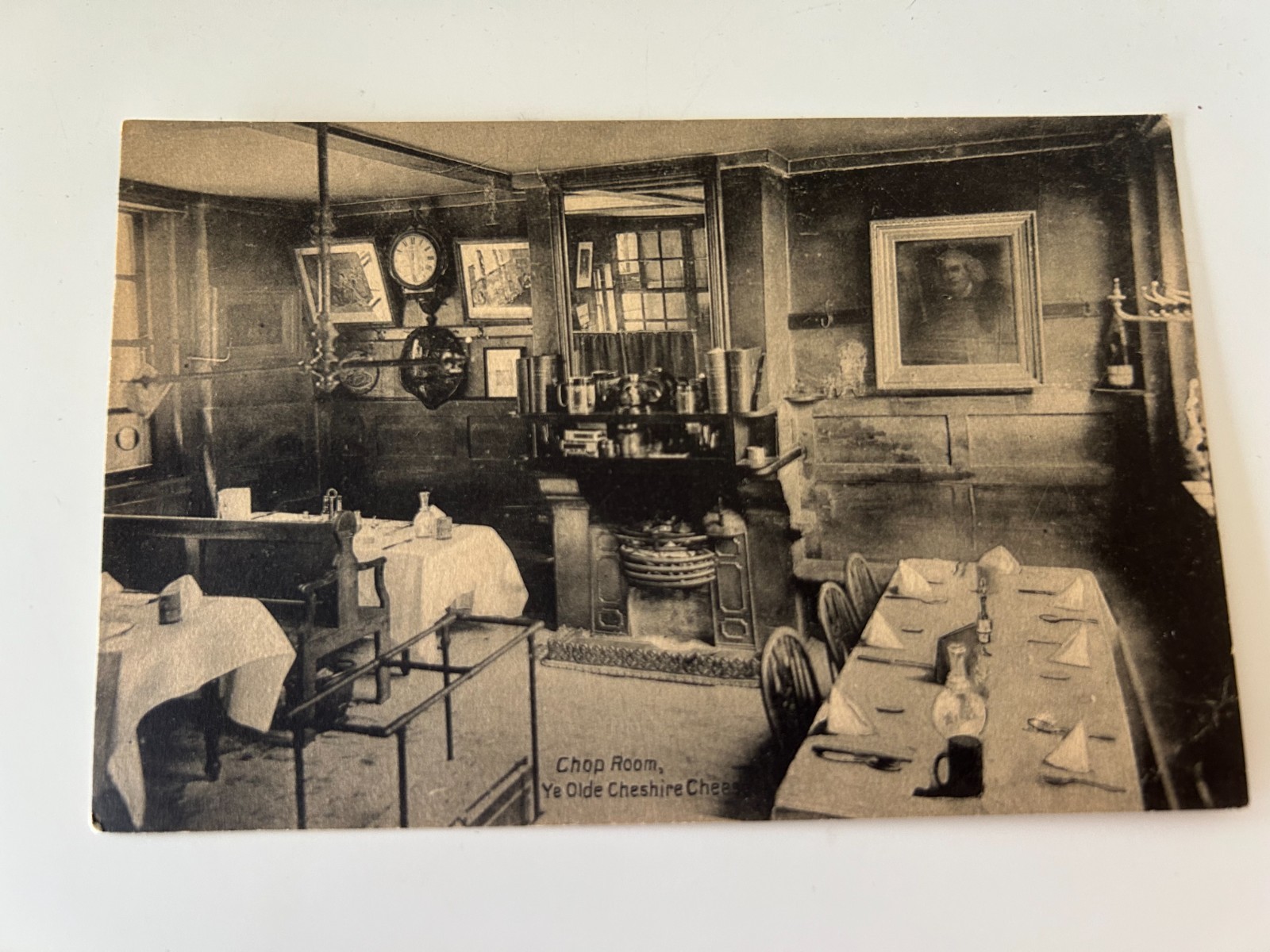 Chop Room Ye Olde Cheshire Cheese London England Postcard Chop Room Ye Olde Cheshire Cheese London England Postcard