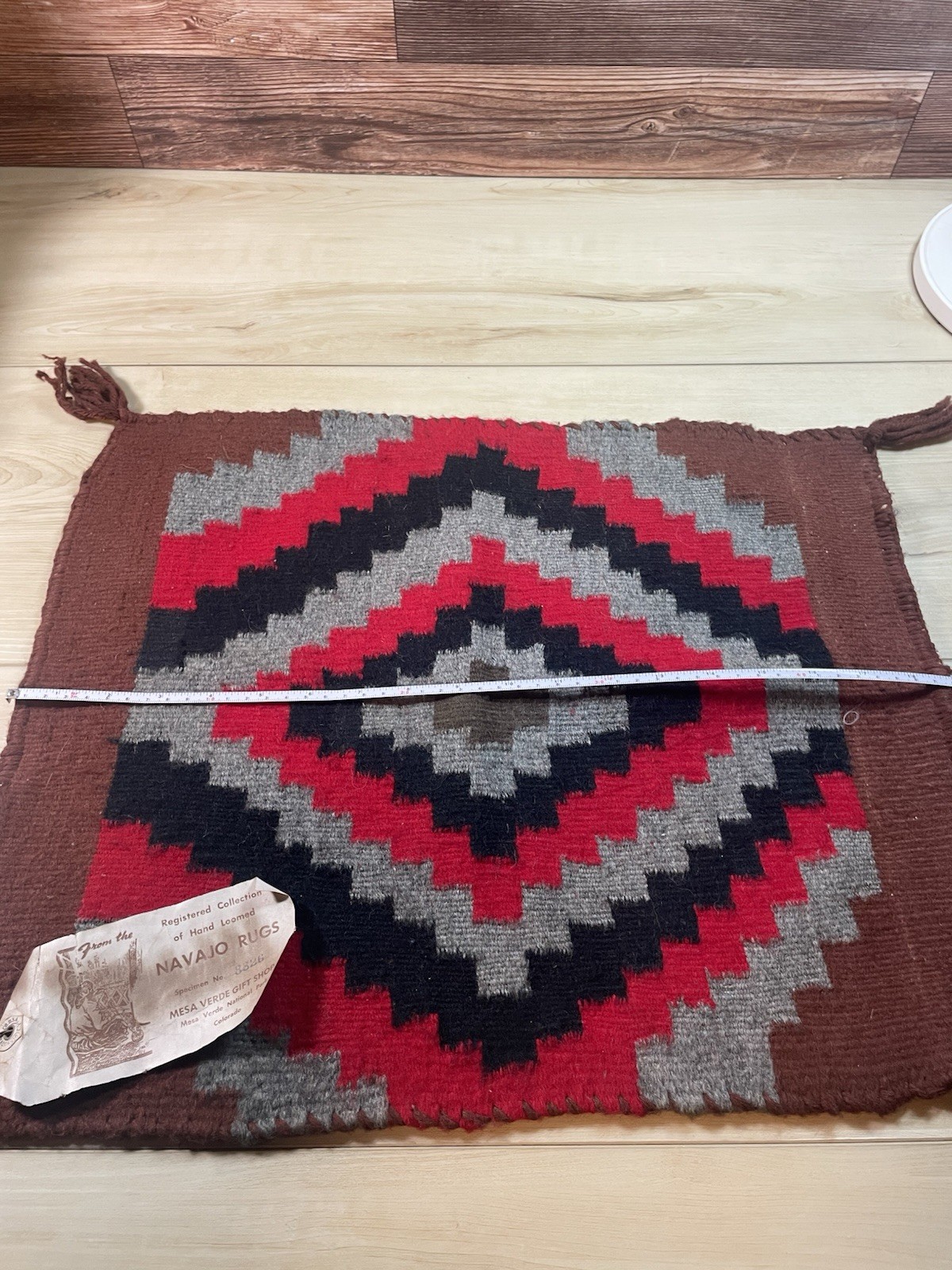 Vintage Mesa Verde National Park Gift Shop Navajo Rug Vintage Mesa Verde National Park Gift Shop Navajo Rug