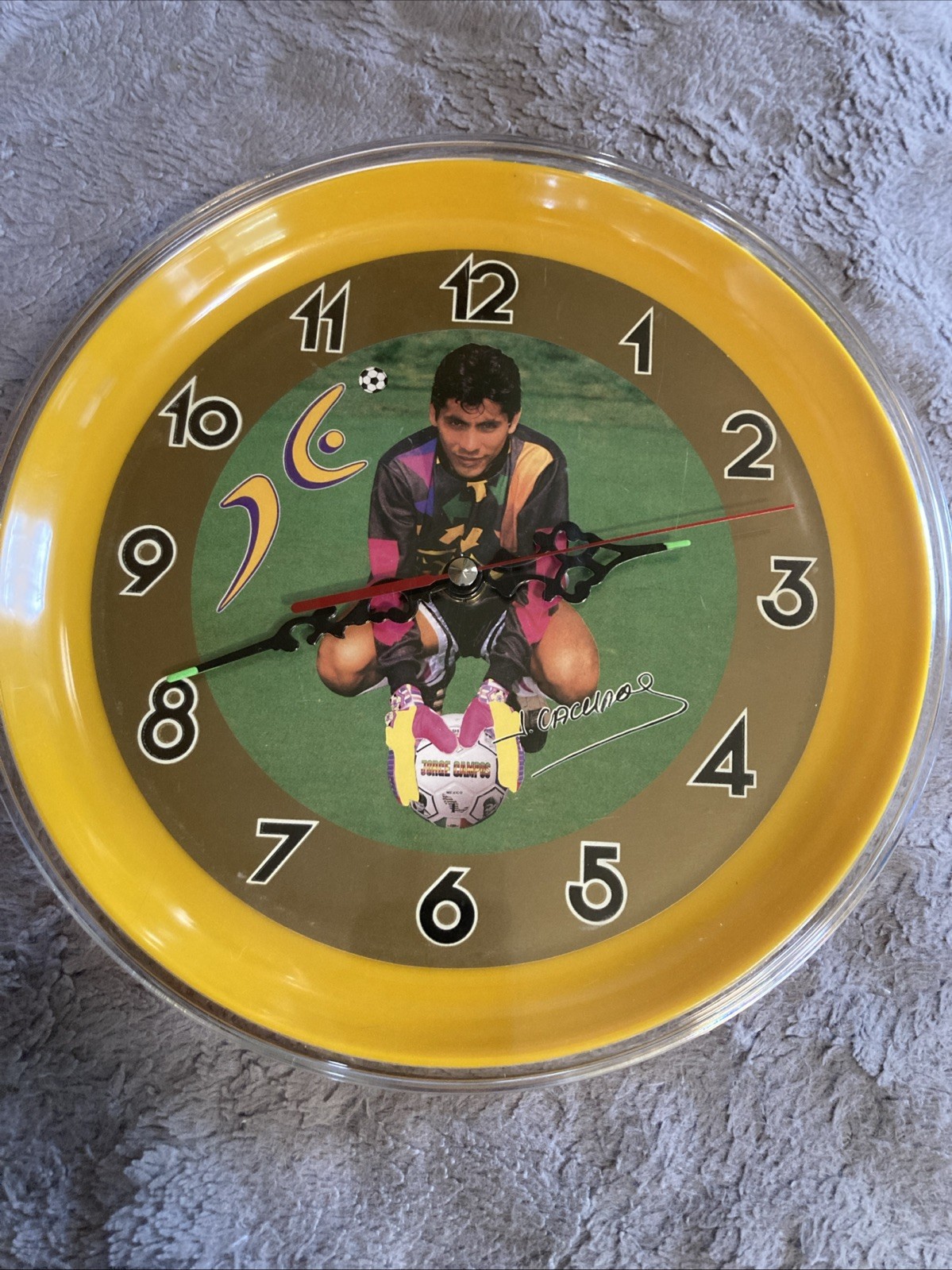 Jorge Campos Wall Clock Rare Jorge Campos Wall Clock Rare