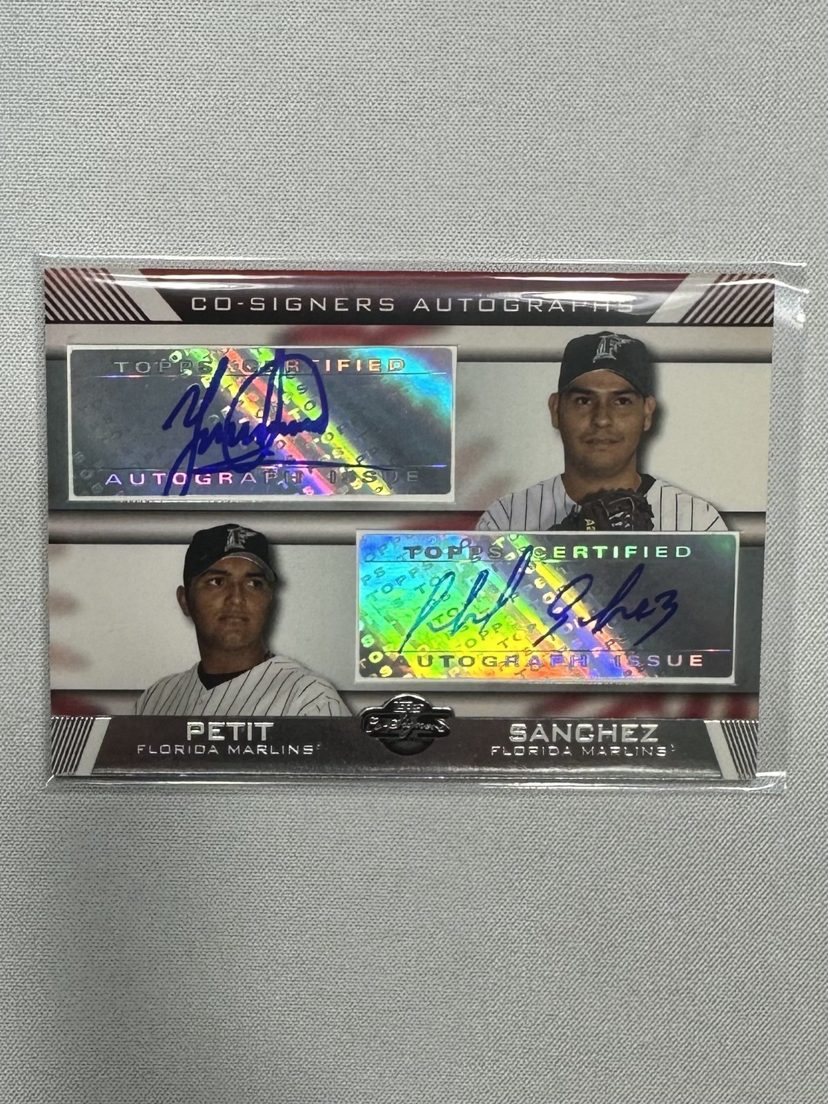 2007 Yusmeiro Petit/Anibal Sanchez Dual Autograph Topps Co-Signers[Marlins]