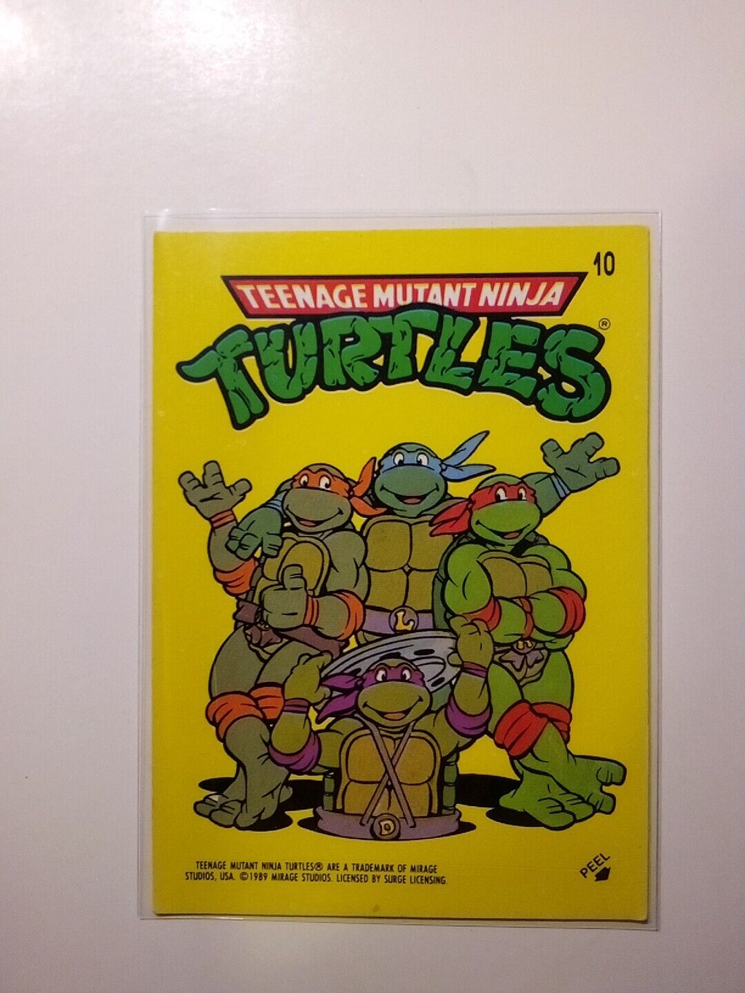  1989 Topps TMNT Teenage Mutant Ninja Turtles Sticker #10