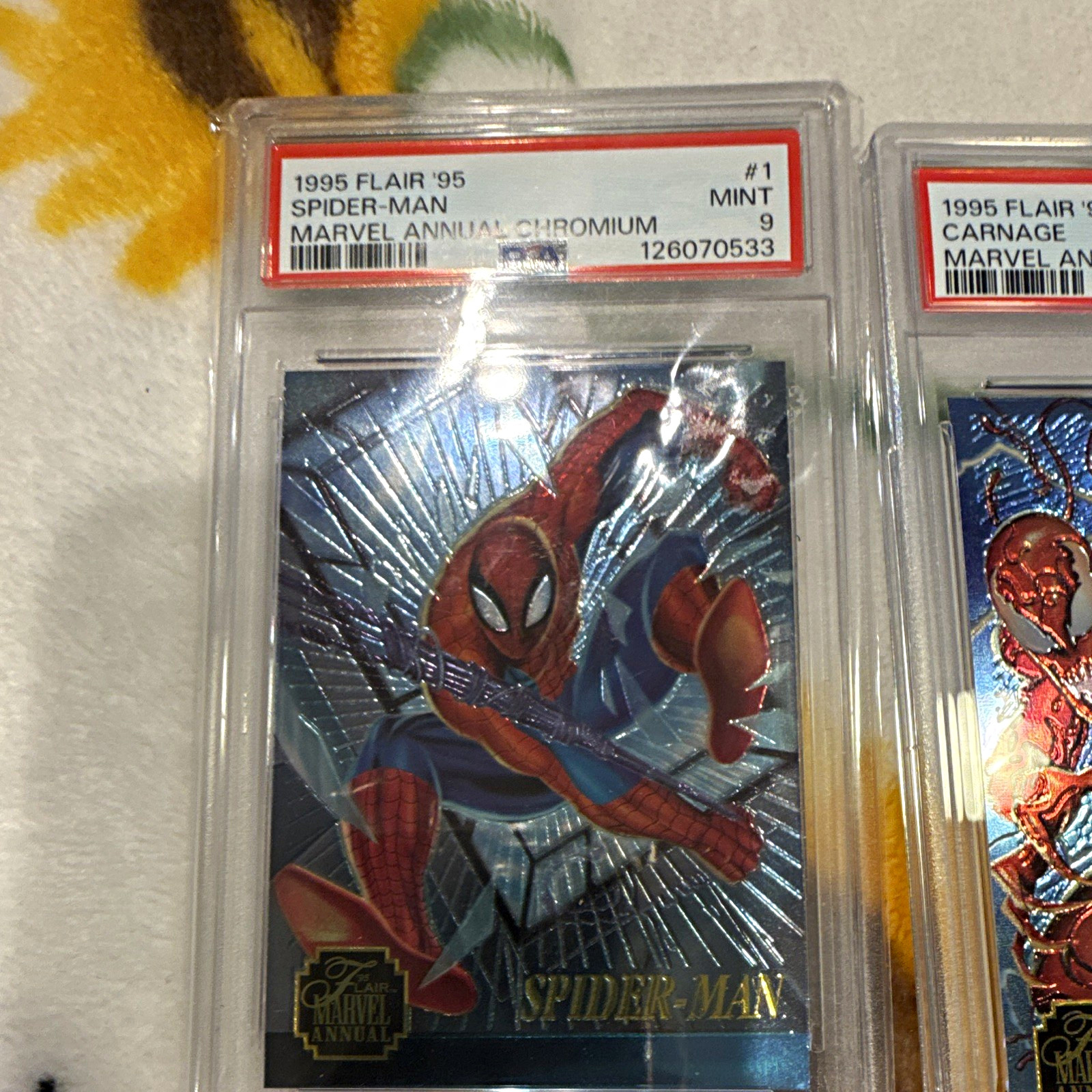 Fleer 1995 Flair '95 Marvel Annual Chromium PSA Graded Card Lot (12) Fleer 1995 Flair '95 Marvel Annual Chromium PSA Graded Card Lot (12)