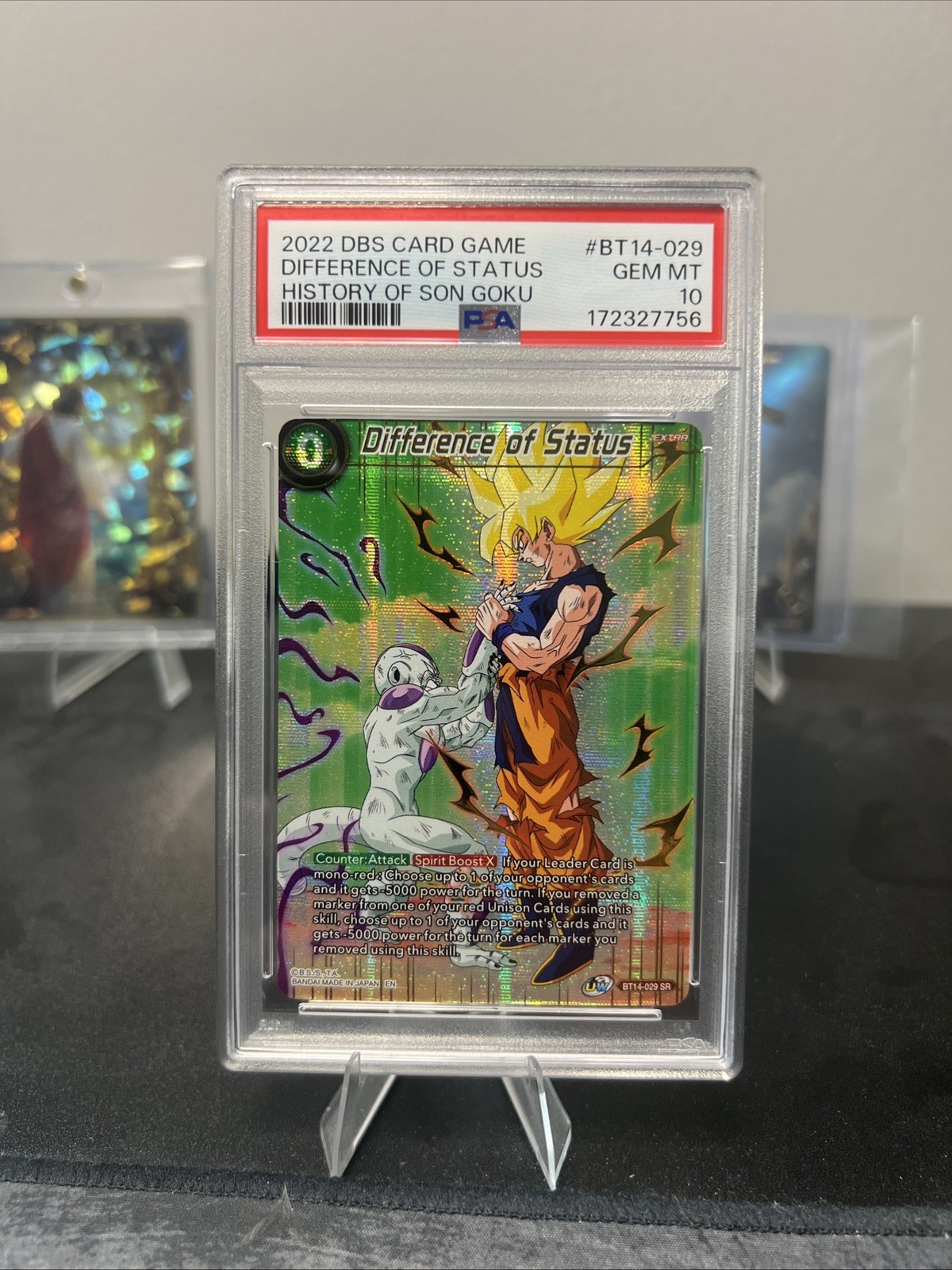 2022 DRAGON BALL HISTORY SON GOKU DIFFERENCE OF STATUS #BT14-029 PSA 10 2022 DRAGON BALL HISTORY SON GOKU DIFFERENCE OF STATUS #BT14-029 PSA 10