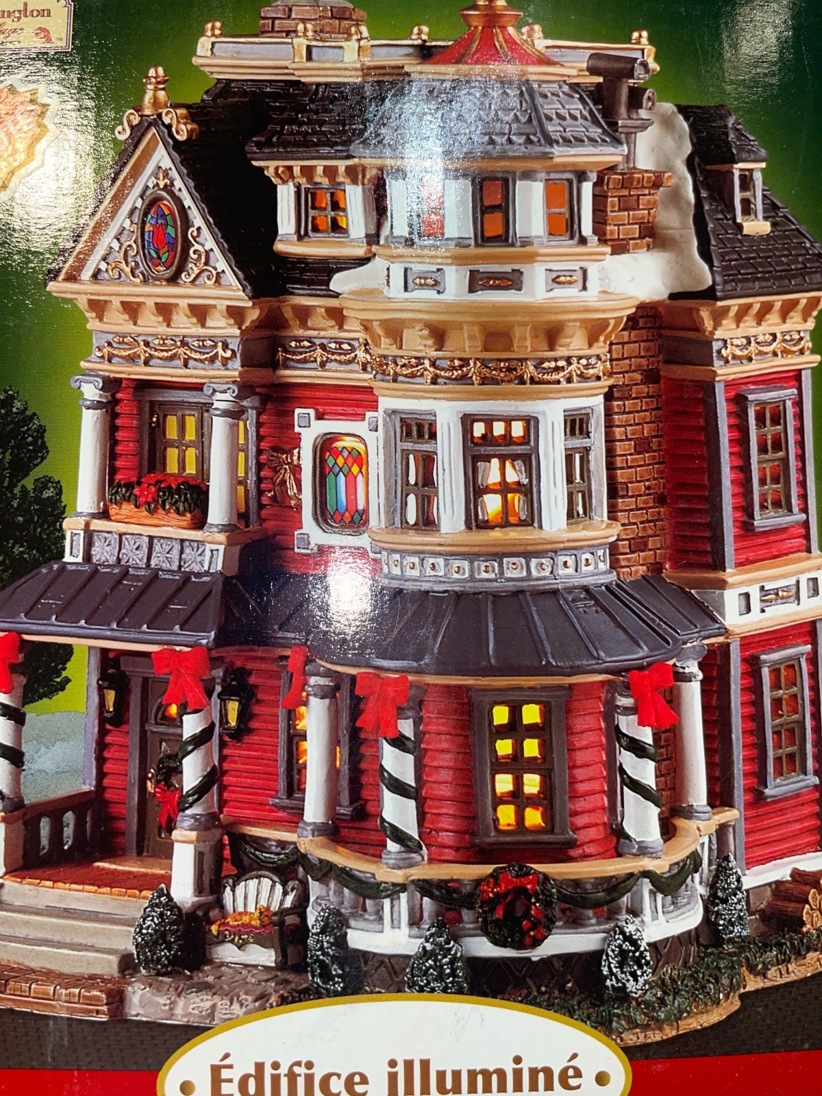 Lemax Caddington Village 2005 Taylor Residence #55205 Christmas In Box W/light Lemax Caddington Village 2005 Taylor Residence #55205 Christmas In Box W/light