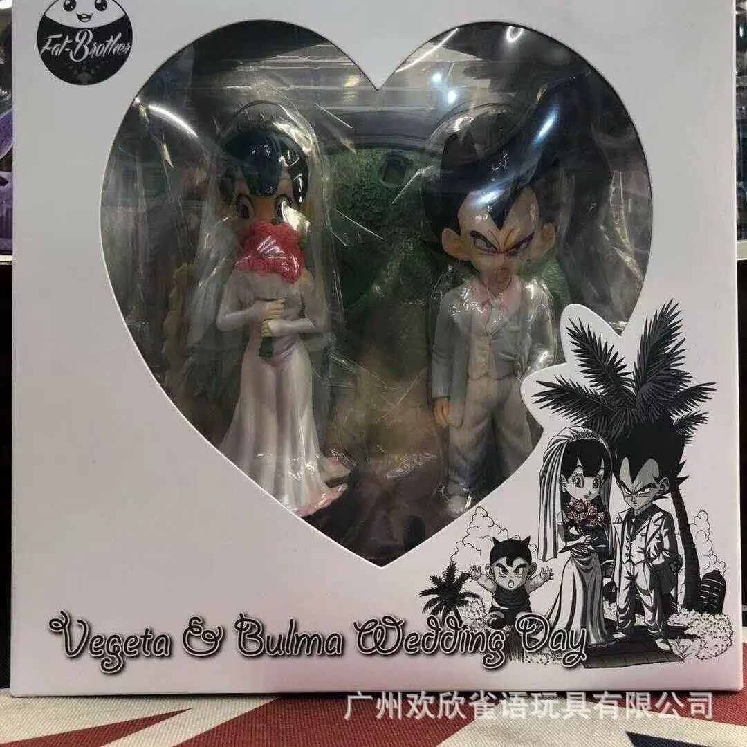 Dragon Ball Z Vegeta Bulma Trunks Wedding 26cm GK Statue Collectible Figure Dragon Ball Z Vegeta Bulma Trunks Wedding 26cm GK Statue Collectible Figure