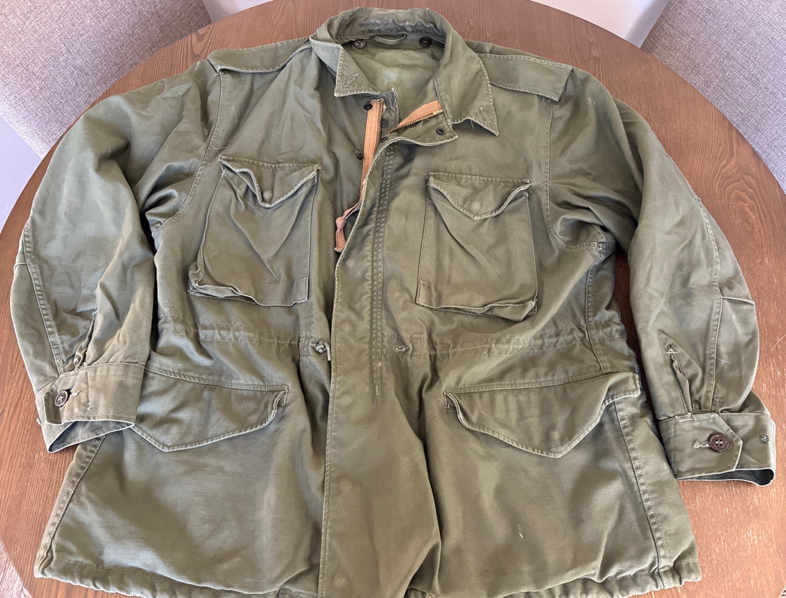 1952 Korean War US Army M-1951 M51 Field Jacket Shell Talon Men’s Large Short 1952 Korean War US Army M-1951 M51 Field Jacket Shell Talon Men’s Large Short