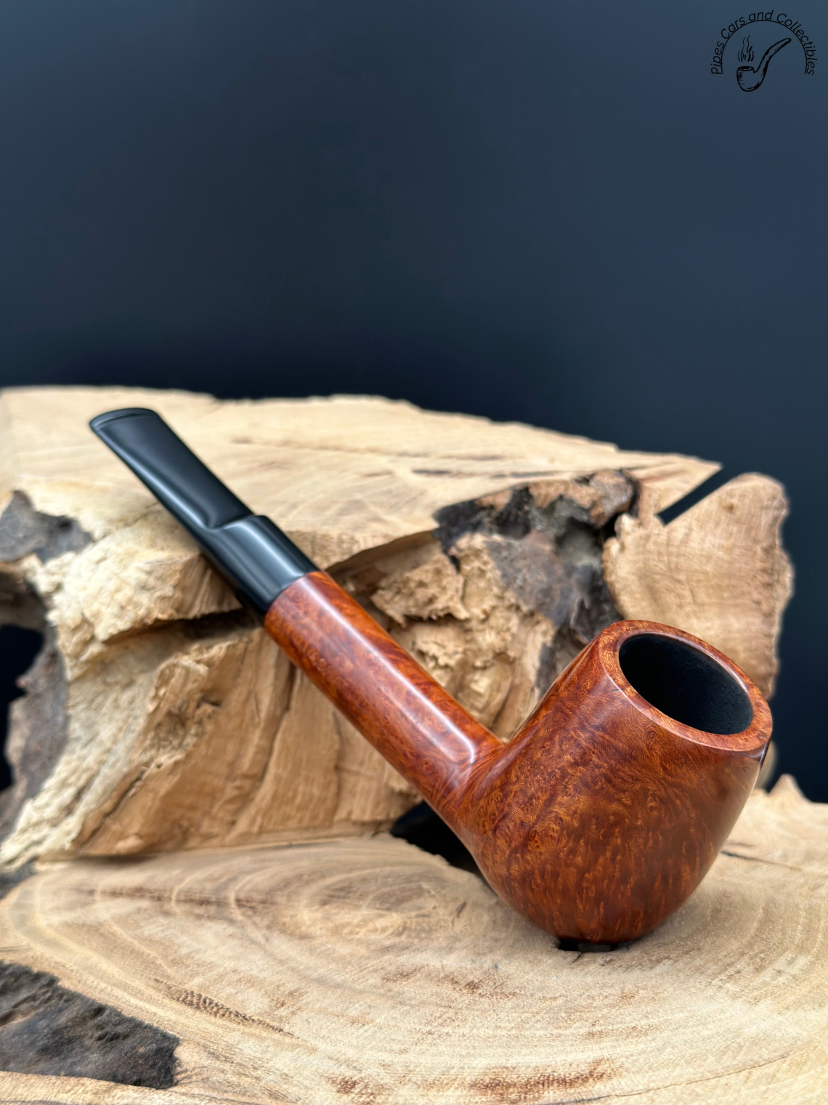 Georg Jensen Achat 63 Smooth Billiard Smoking Pipe