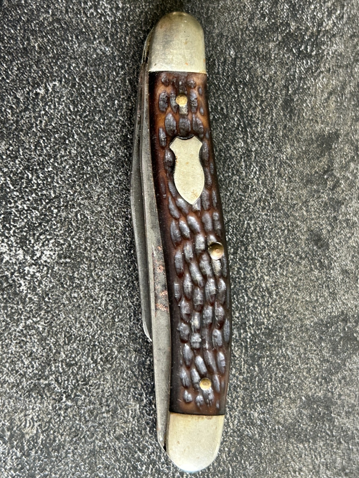 Vtg Schrade Walden NY USA 899 Slim Premium Stockman Pocket Knife 1960s Uncleaned