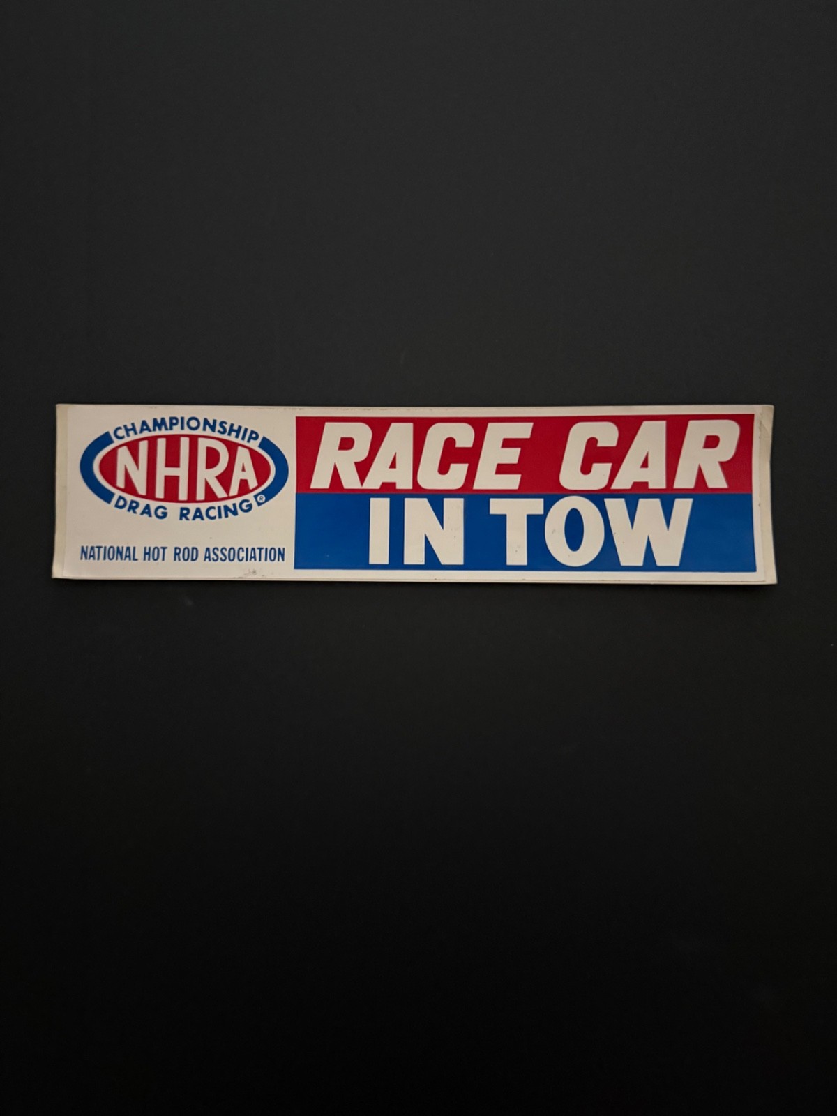 Vintage Original NHRA Drag Racing/ Muscle Car Decal…Rare Vintage Original NHRA Drag Racing/ Muscle Car Decal…Rare