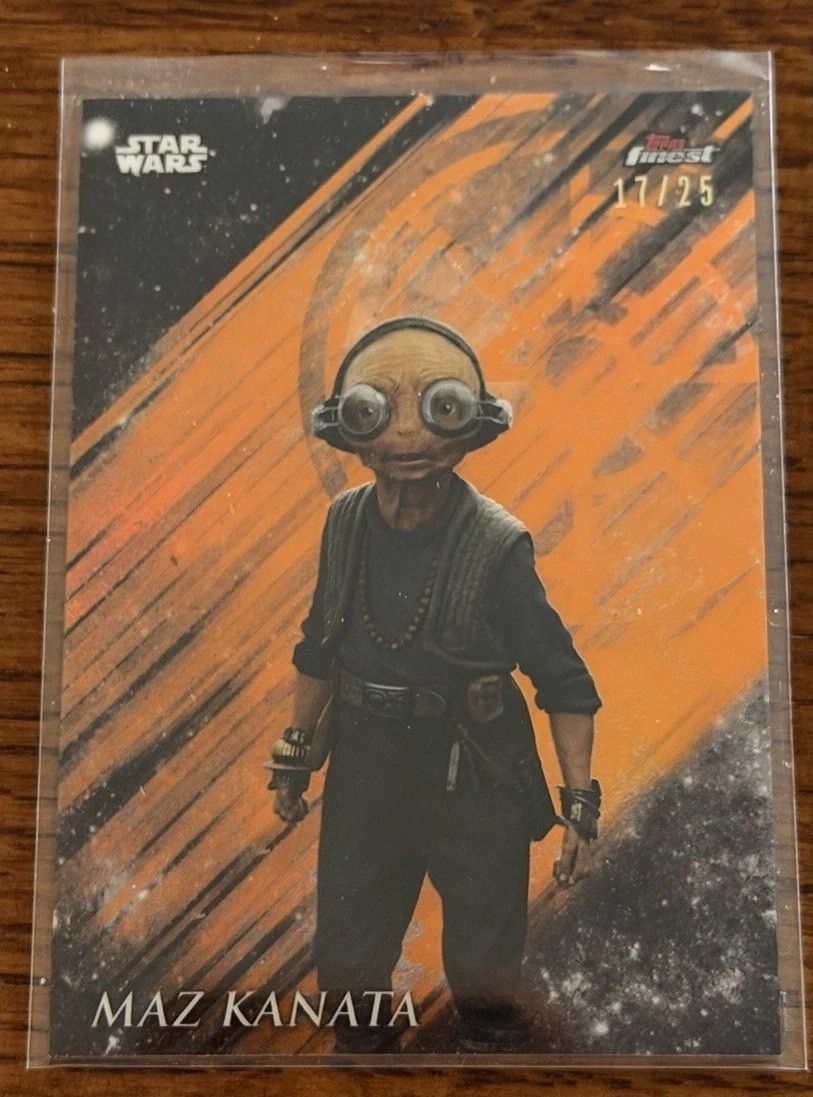 Force Awakenings Masterworks MAZ Kanata CARDS Star Wars Orange 6 Cards Ship Free