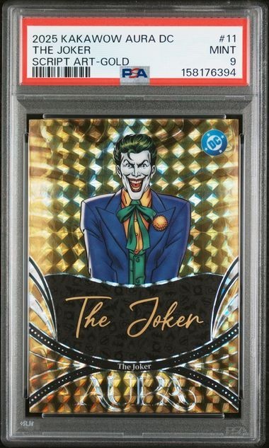 2025 KAKAWOW AURA DC THE JOKER SCRIPT ART GOLD /10 #11 PSA 9 BATMAN 2025 KAKAWOW AURA DC THE JOKER SCRIPT ART GOLD /10 #11 PSA 9 BATMAN