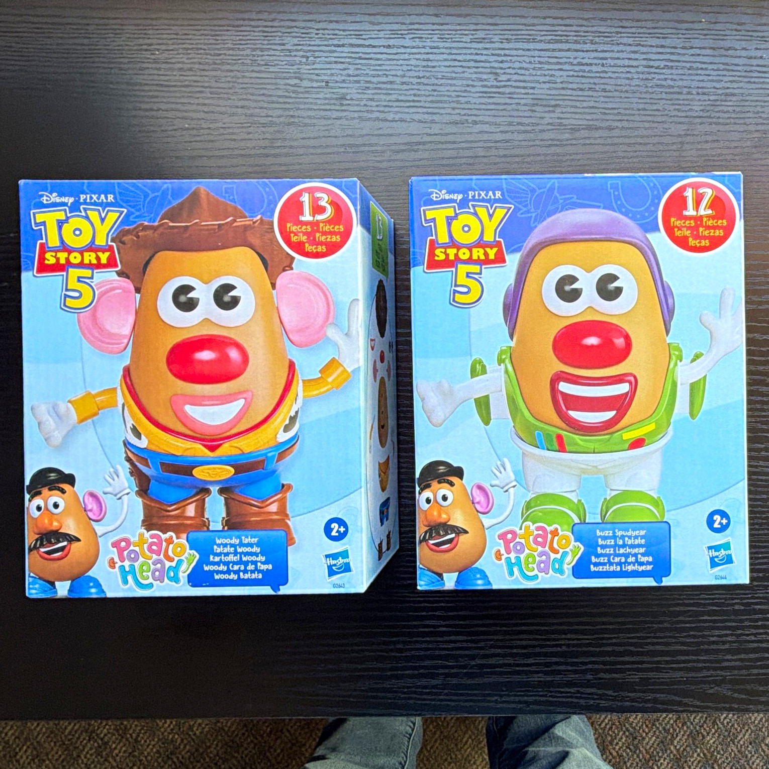 NEW Set of 2 -Hasbro Mr. Potato Head Toy Story 5 Woody & Buzz Lightyear 4\