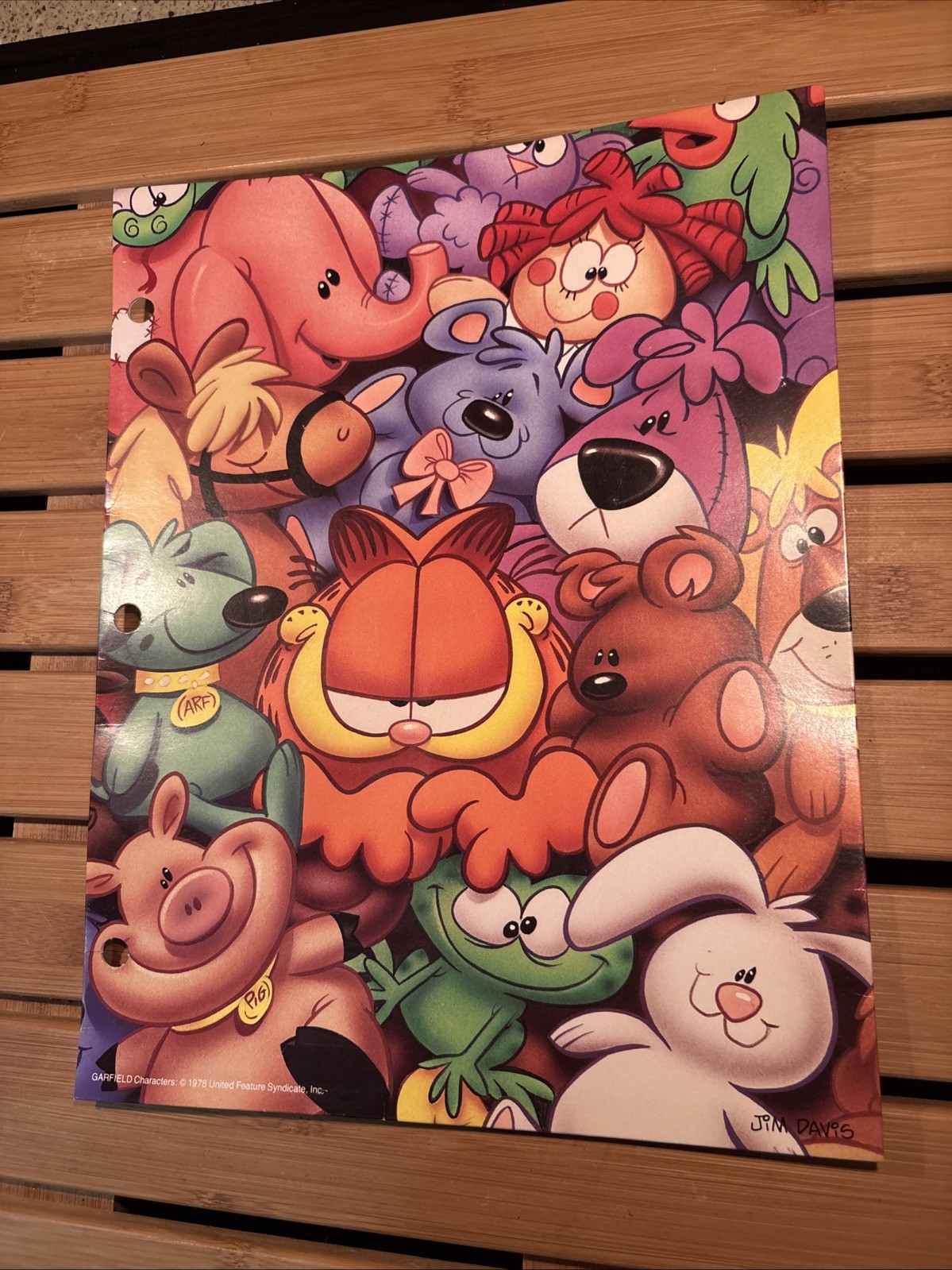 Garfield 1978 Vintage Mead Portfolio Pocket Folders By Jim Davis Garfield 1978 Vintage Mead Portfolio Pocket Folders By Jim Davis