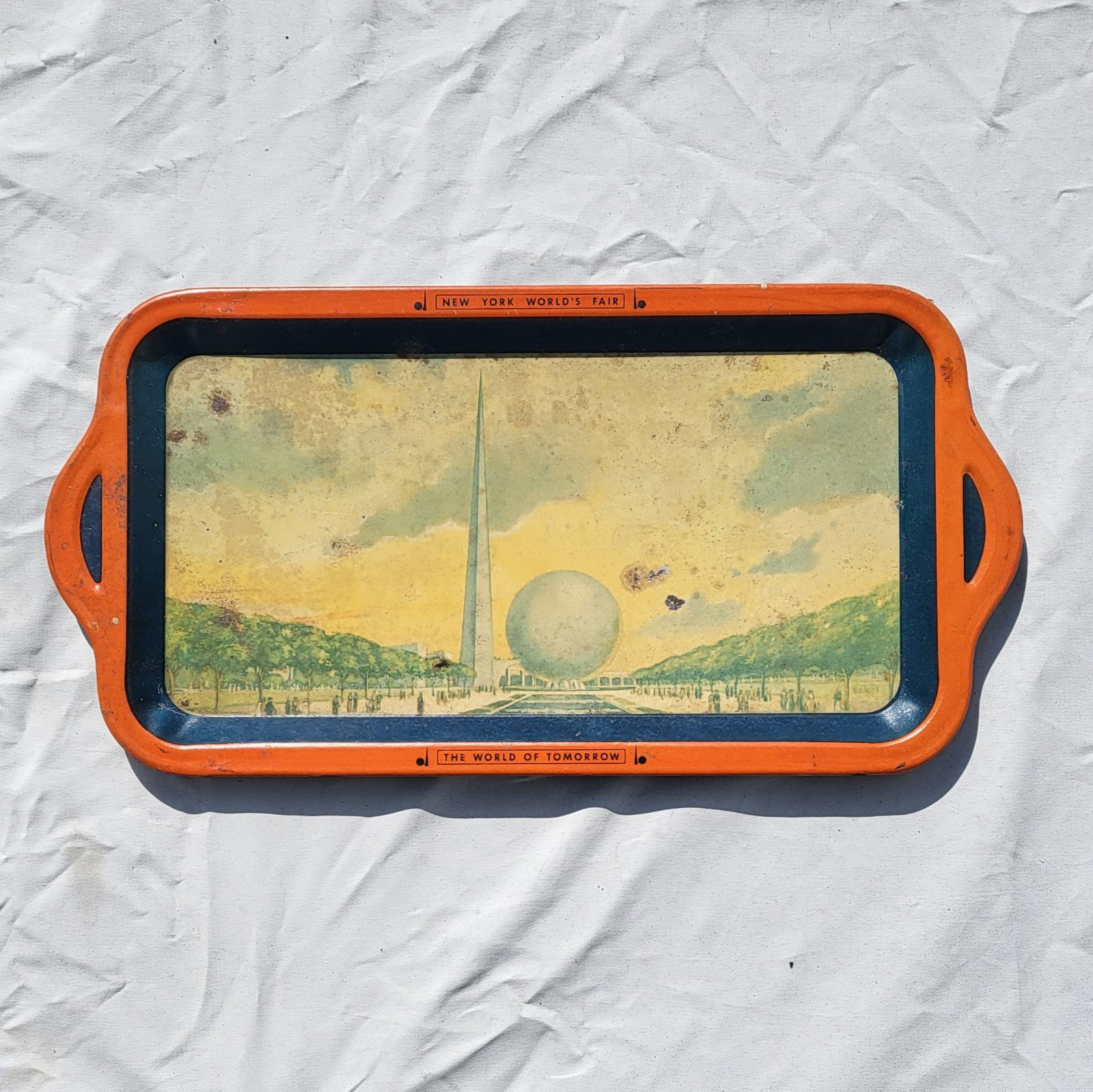 Original 1939 1940 New York World’s Fair 'The World of Tomorrow’ Tray NYWF Original 1939 1940 New York World’s Fair 'The World of Tomorrow’ Tray NYWF