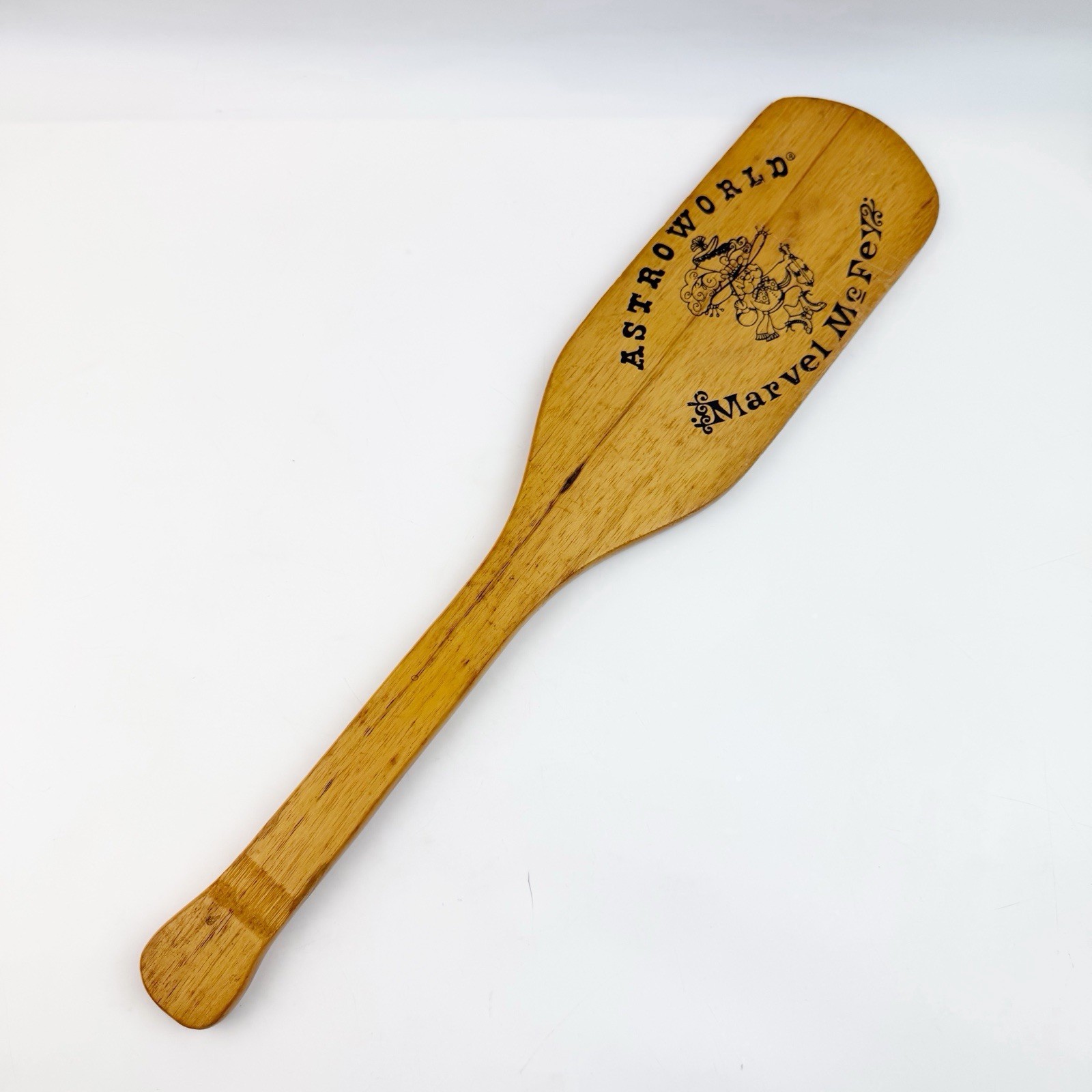 Vtg 80s AstroWorld Houston Marvel McFey Wooden Paddle Amusement Park Six Flags Vtg 80s AstroWorld Houston Marvel McFey Wooden Paddle Amusement Park Six Flags