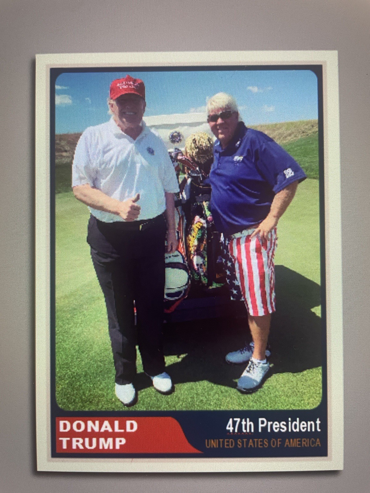 Donald Trump 2025”47“ Custom ACEO With John Daly