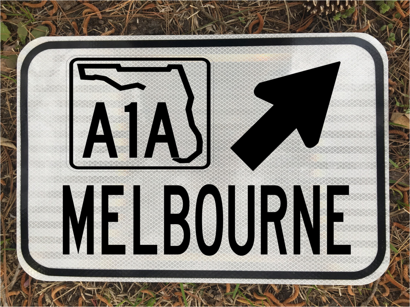 MELBOURNE FLORIDA A1A Highway road sign 12 MELBOURNE FLORIDA A1A Highway road sign 12