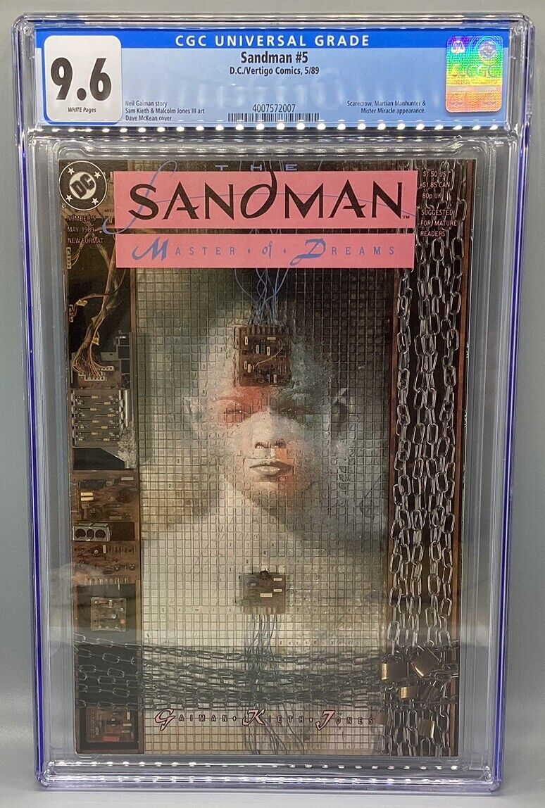 Sandman: Master Of Dreams #5 - 1989 - DC/Vertigo Comics - CGC Graded 9.6