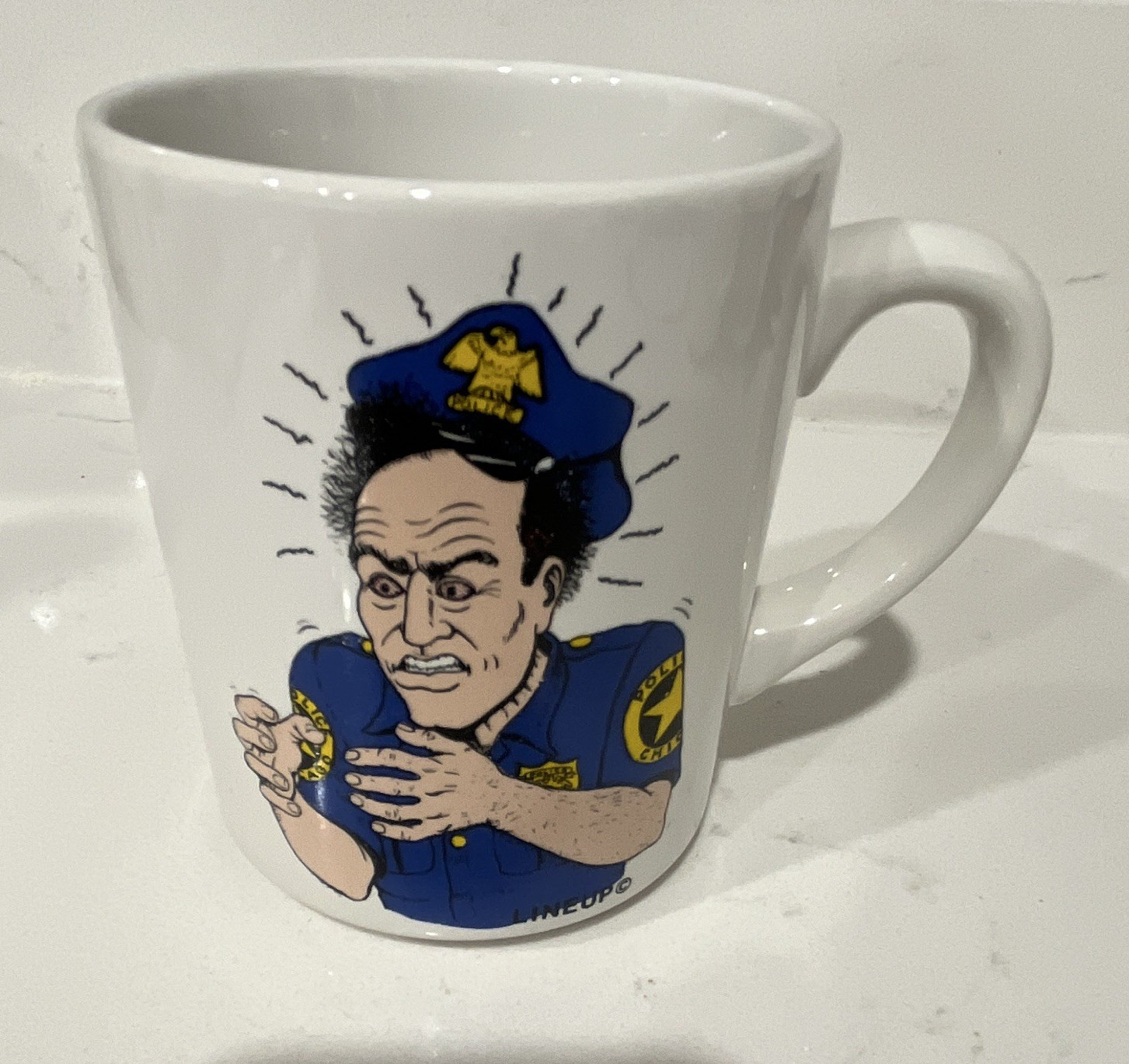 Collector’s Edition Line Up Police Cartoon Coffee Mug \ Collector’s Edition Line Up Police Cartoon Coffee Mug \