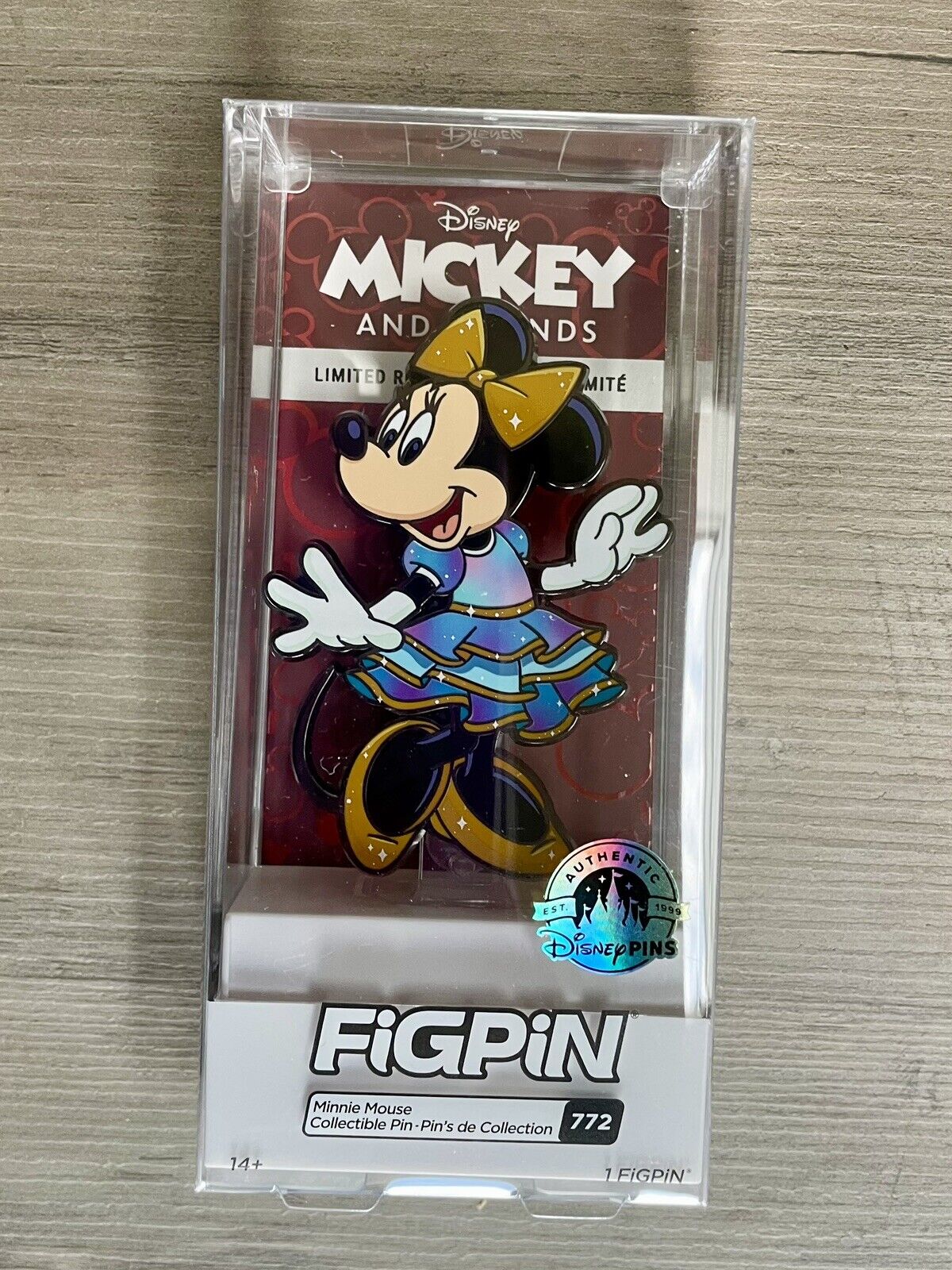 Disney Parks 2022 FIGPIN #772 Minnie Mouse Pin WDW 50th Anniversary Limited