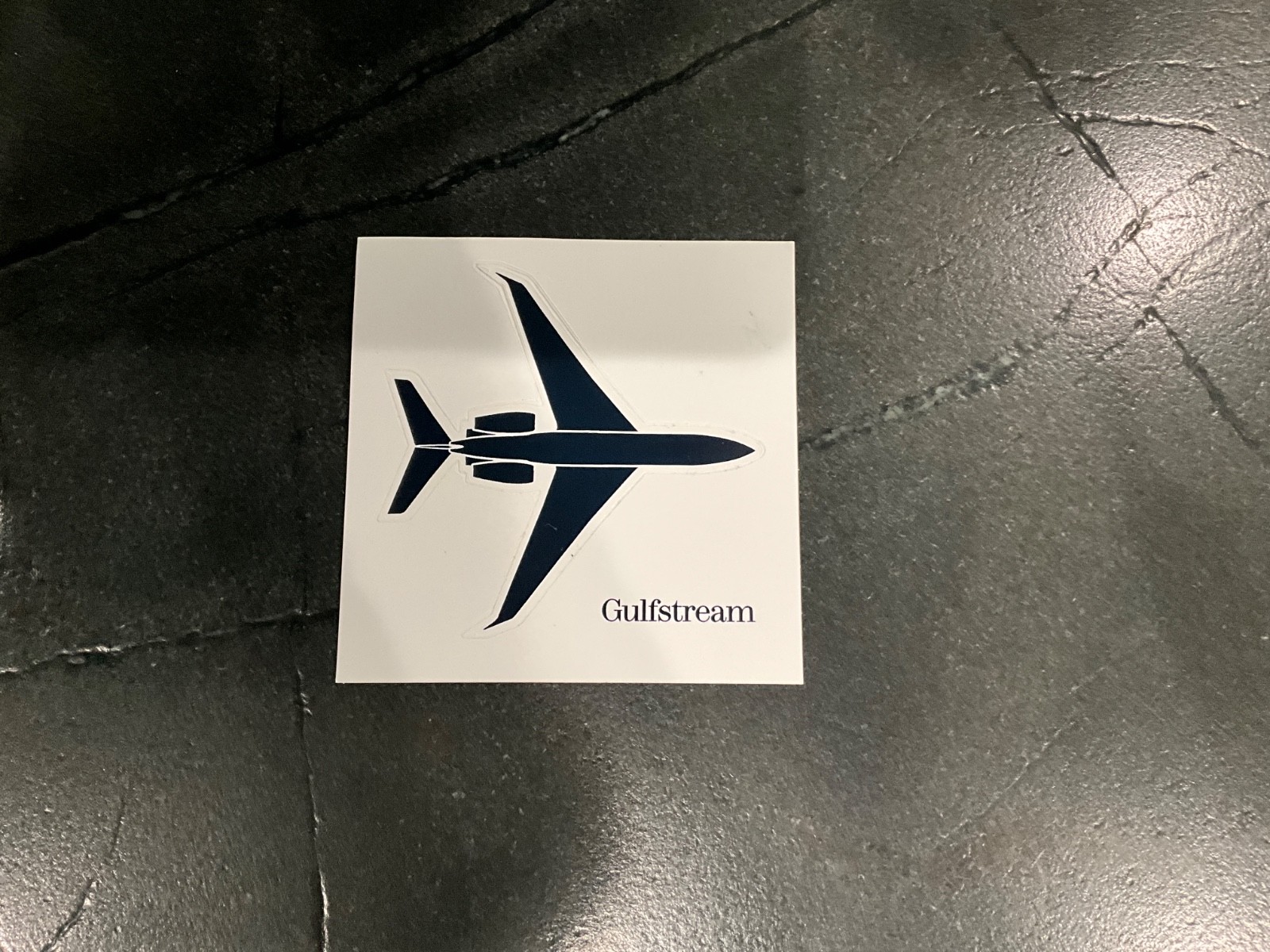 Gulfstream Aerospace Decal Black Gulfstream Aerospace Decal Black