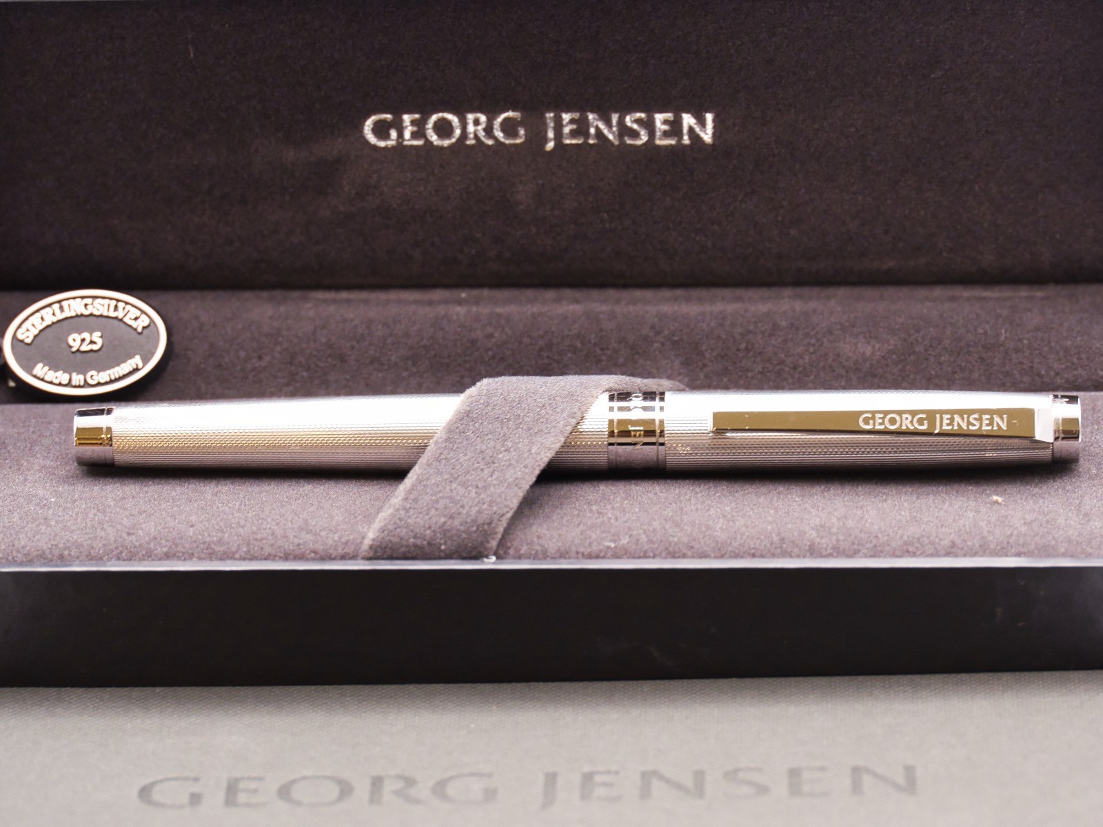 Georg Jensen Sterling Silver 925 Line Fountain Pen M nib