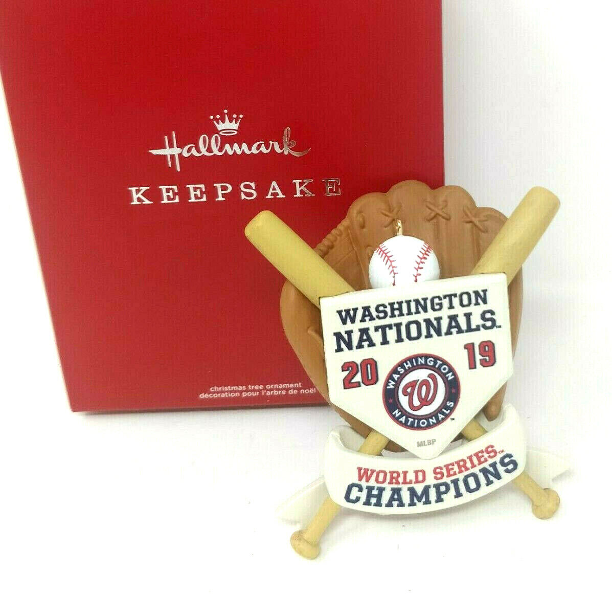 Hallmark 2019 Washington Nationals World Series MLB Keepsake Xmas Ornament NIB