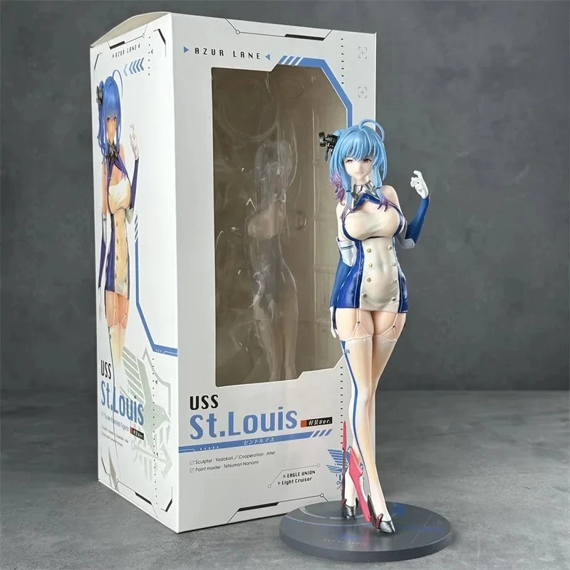 Azur Lane USS St. Louis Ice Blue Ver Anime Figure PVC Beautiful Girl Collectible Azur Lane USS St. Louis Ice Blue Ver Anime Figure PVC Beautiful Girl Collectible