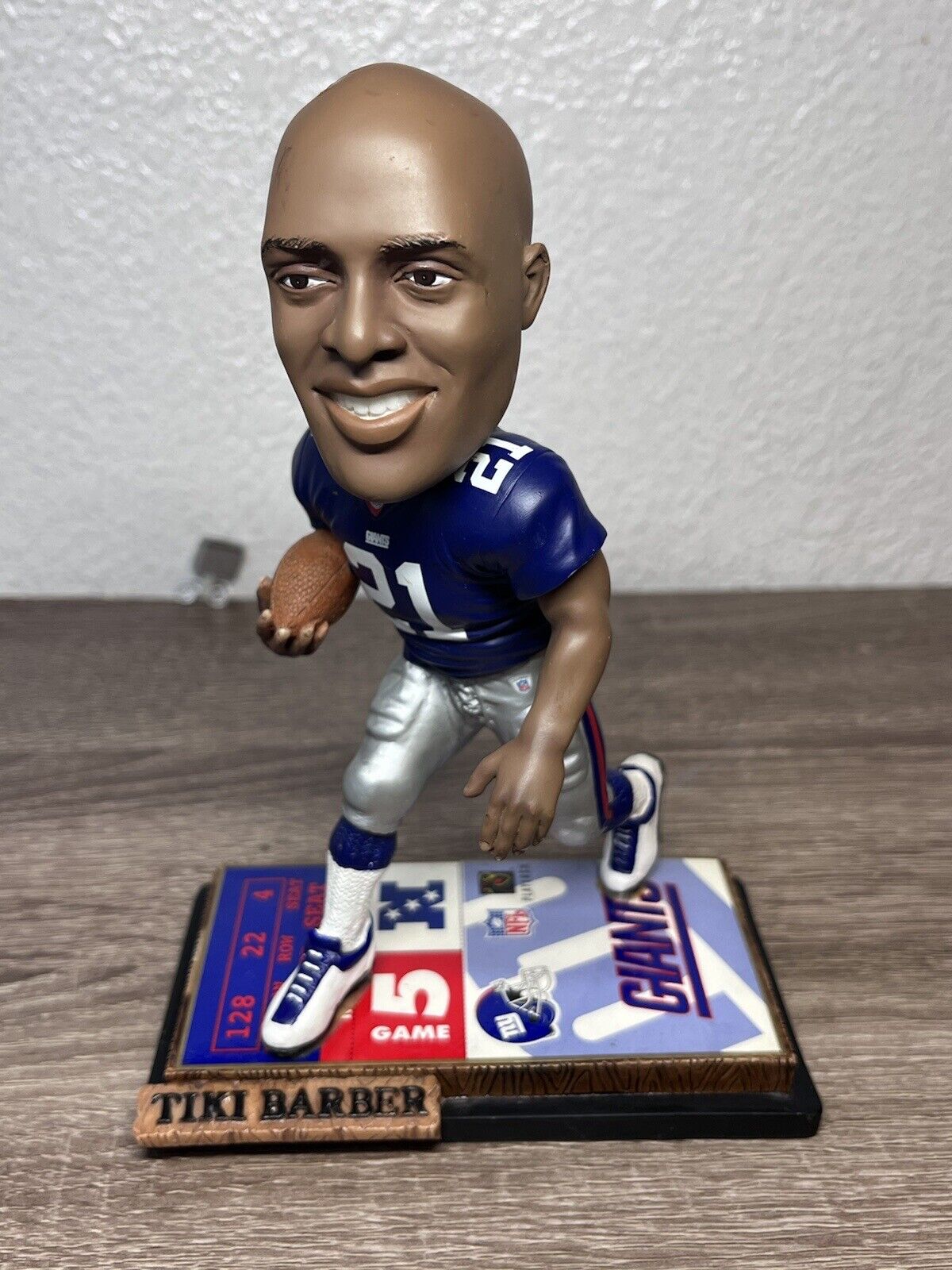 Tiki Barber New York Giants #21 Bobblehead Forever Collectible
