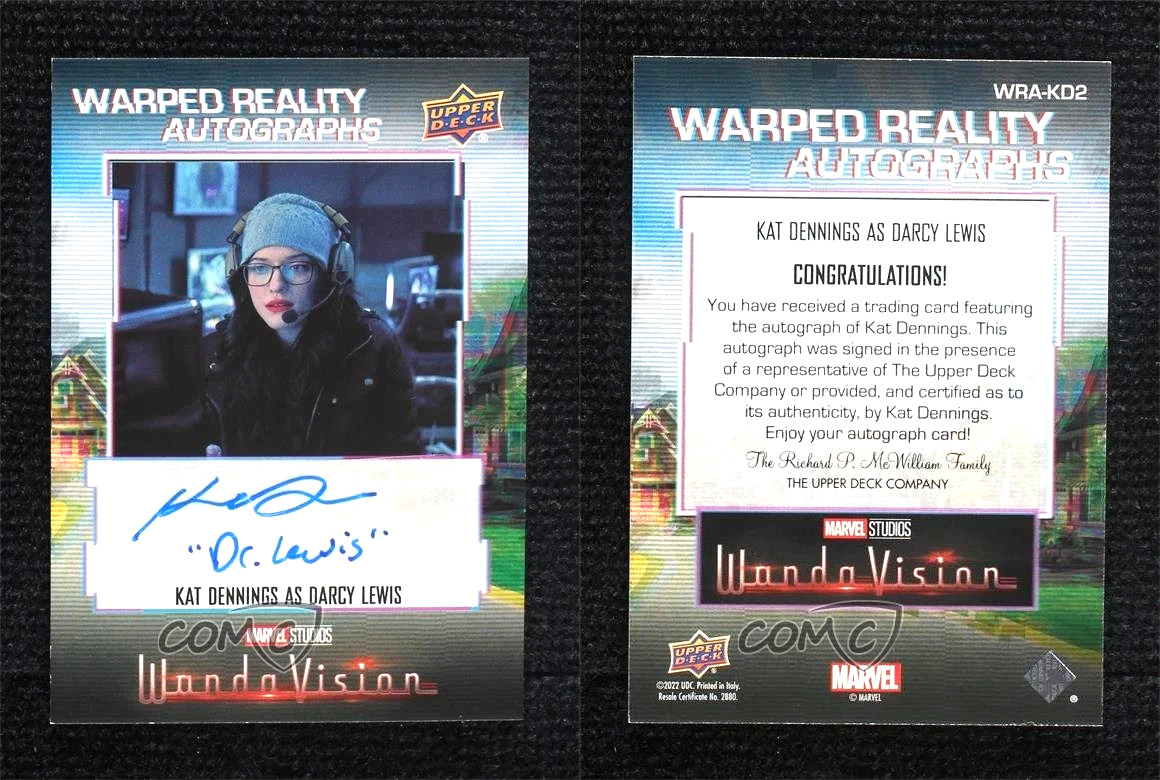 BRAND NEW 2022 Marvel WandaVision as Darcy Lewis Kat Dennings #WRA-KD2 Auto p1l BRAND NEW 2022 Marvel WandaVision as Darcy Lewis Kat Dennings #WRA-KD2 Auto p1l