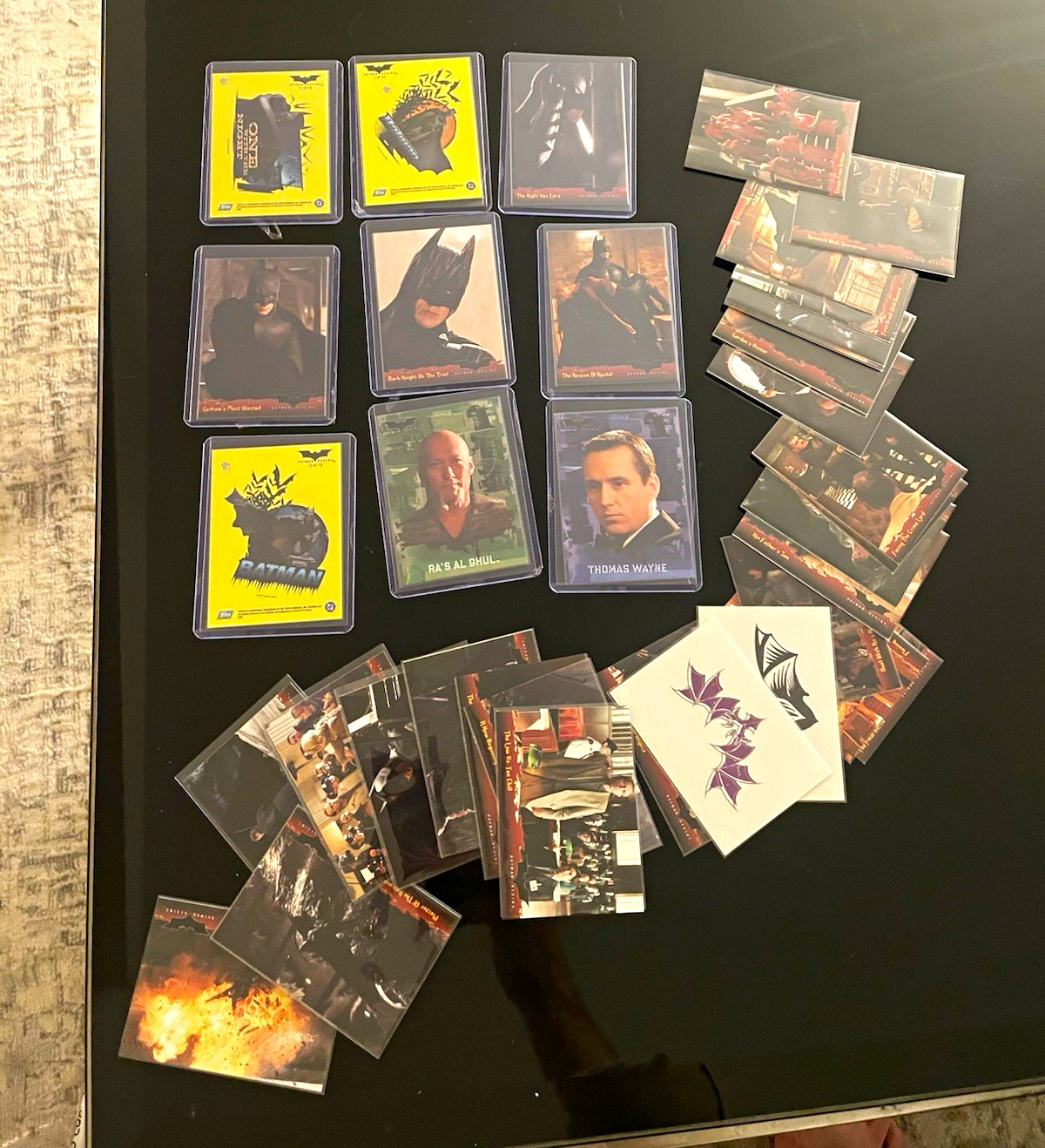 2005 Topps Batman Begins Batman Pack New Lot 36 Cards Ra\'s al Ghul Sleeved