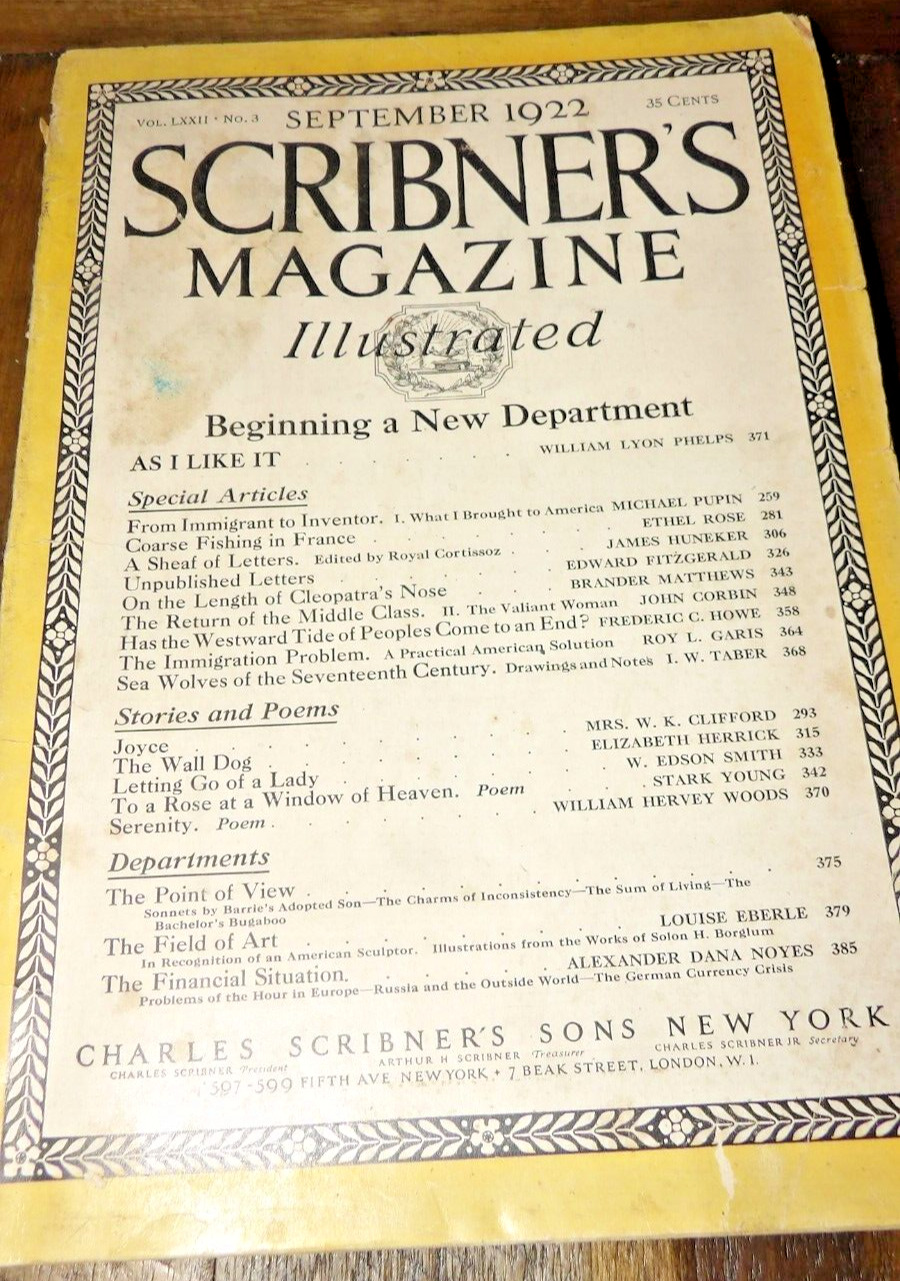 Scribner's Magazine Sept. 1923