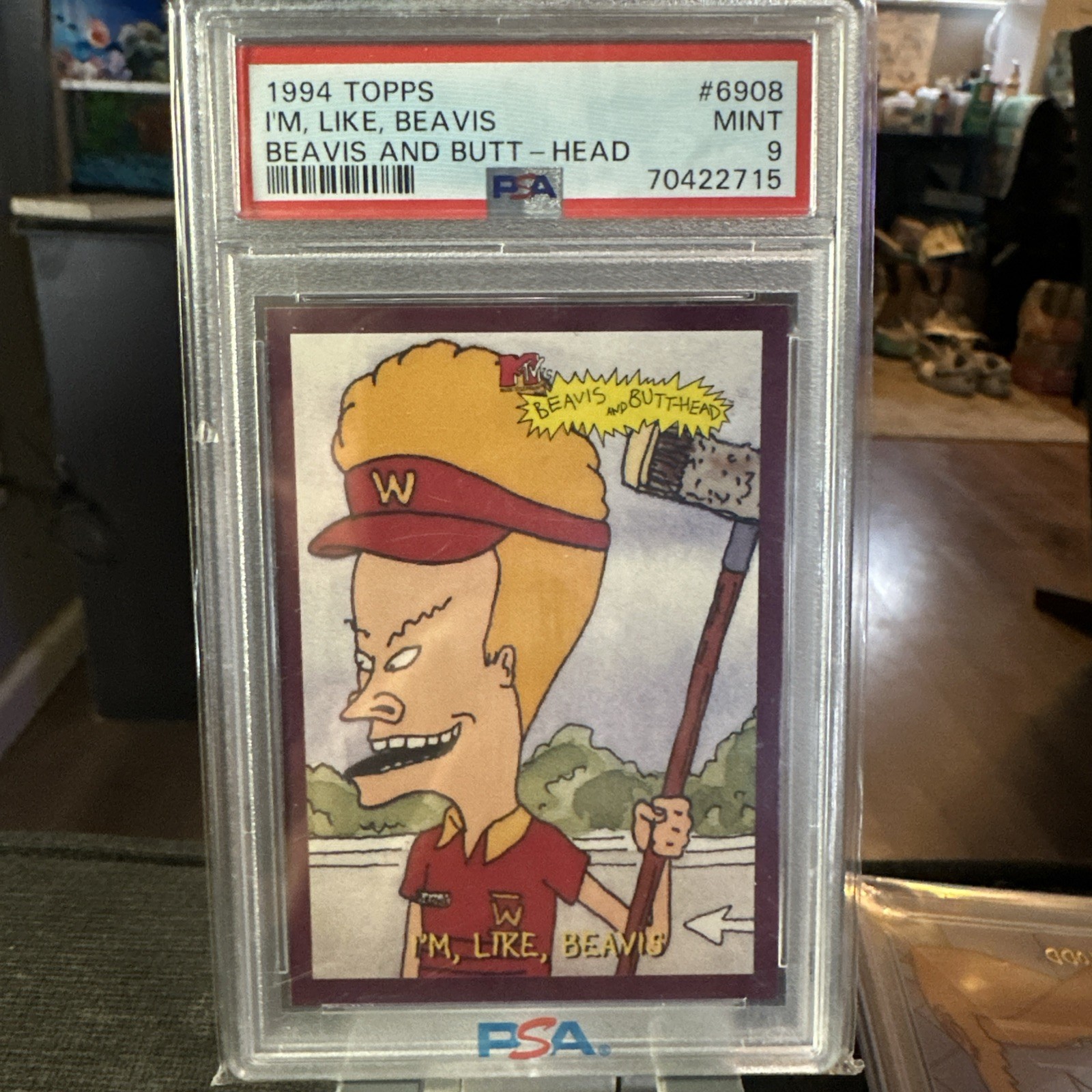 1994 Topps Beavis And Butt-Head #6908 I\'m, Like, Beavis PSA 9 - Pop 1 (Pop Cultu 1994 Topps Beavis And Butt-Head #6908 I\'m, Like, Beavis PSA 9 - Pop 1 (Pop Cultu