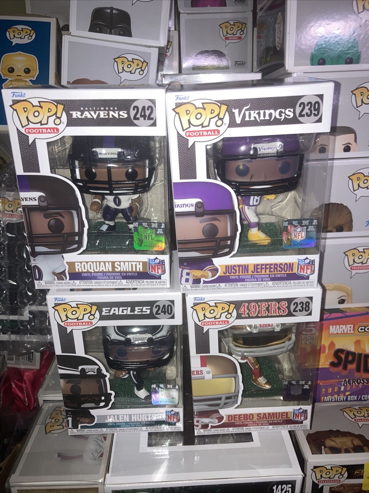 NFL Funko Pop Lot of 4 Brand New Mint Condition