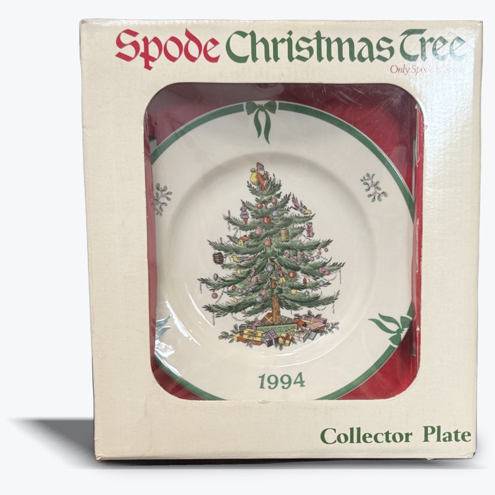 Vtg Spode Collector Plate Christmas Tree 1994 England Annual Limited Edition 8\ Vtg Spode Collector Plate Christmas Tree 1994 England Annual Limited Edition 8\