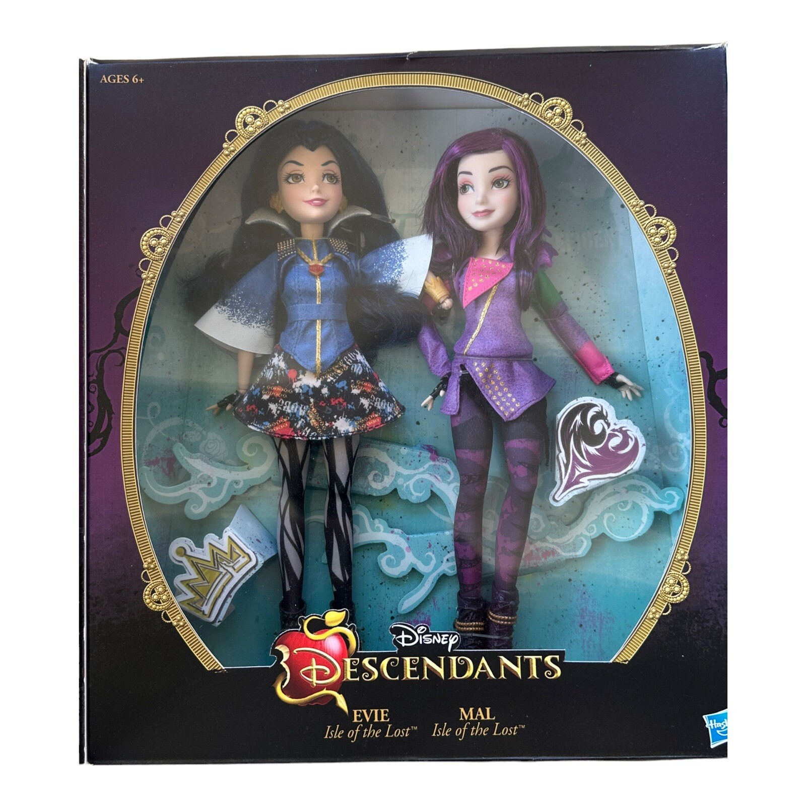 Disney Descendants Evie and Mal Designer Doll Set R2-D2 Exclusive LE 40 Disney Descendants Evie and Mal Designer Doll Set R2-D2 Exclusive LE 40
