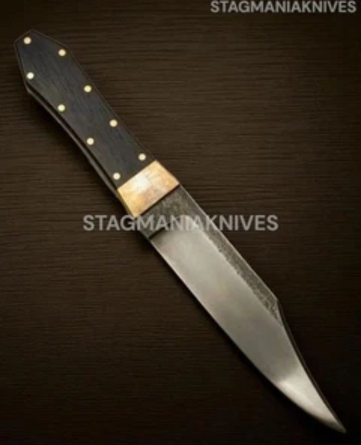 Coffin Handle Bowie Knife Custom Handmade Carbon Steel Hunting Survival Knife