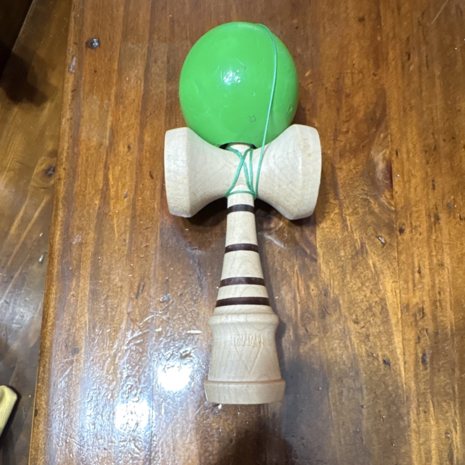 Krom Kendama Japanese Skill Toy with Green Ball Krom Kendama Japanese Skill Toy with Green Ball