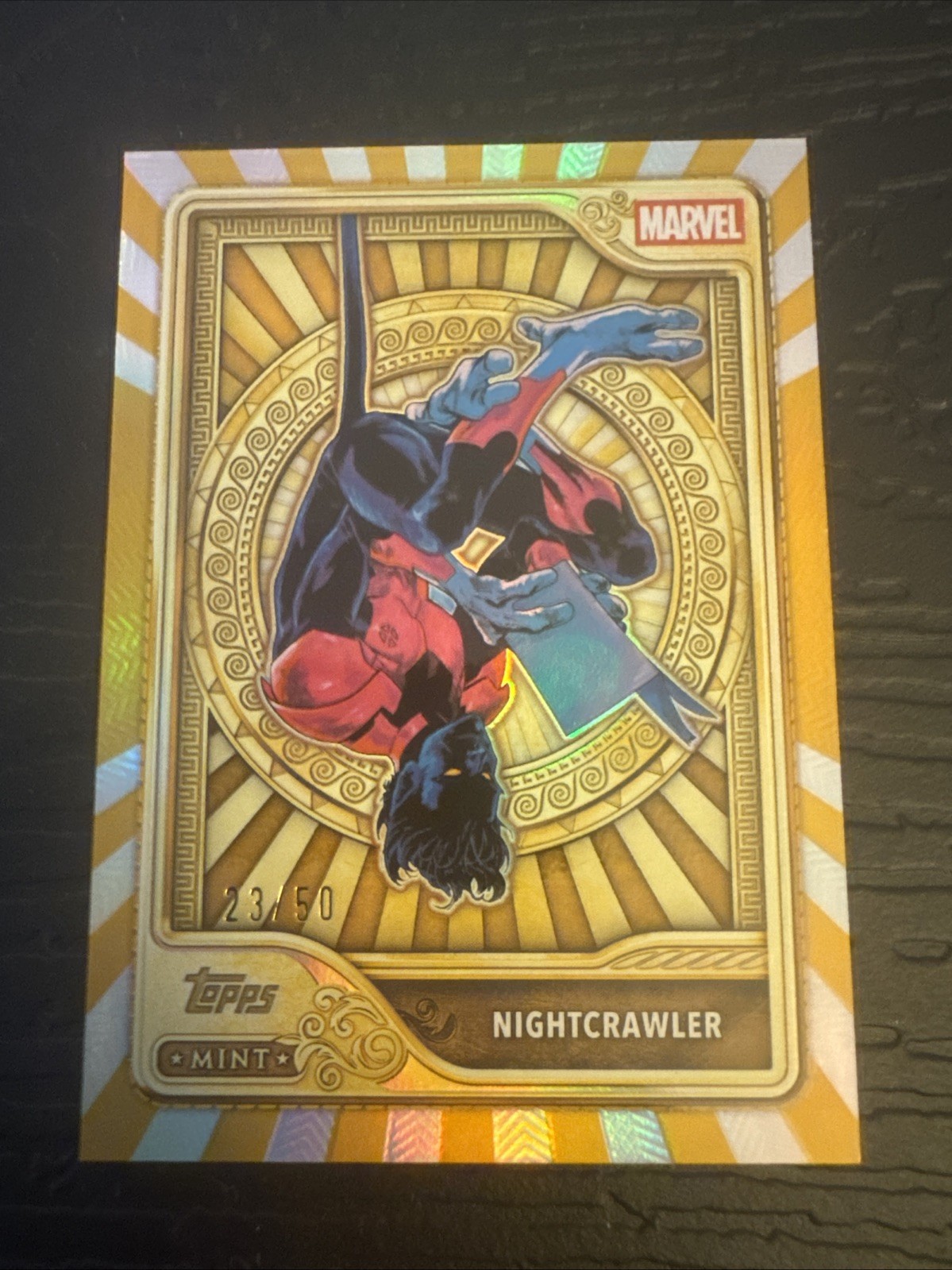 2026 Topps Marvel Mint NIGHTCRAWLER Gold Parallel 23/50