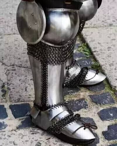 Medieval Legs protection armor Set for buhurt and steel fight Hardened chainmail Medieval Legs protection armor Set for buhurt and steel fight Hardened chainmail