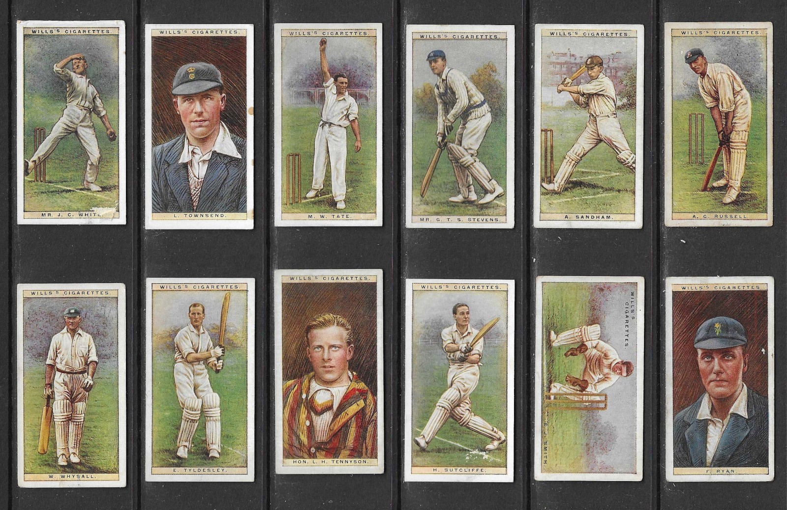 Wills 1928 CRICKETERS, 1928 set cigarette cards Wills 1928 CRICKETERS, 1928 set cigarette cards